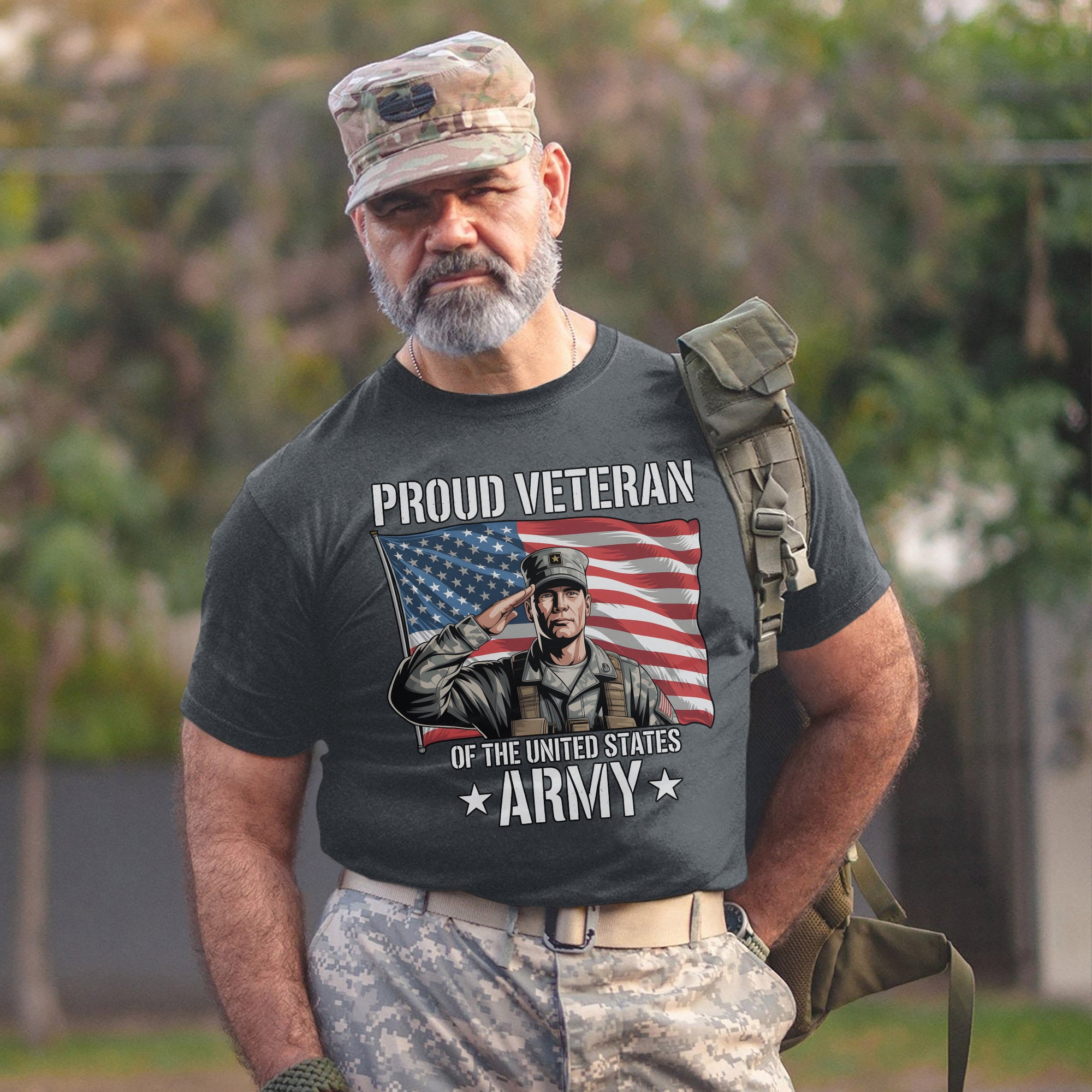 Proud Veteran of the US Army Military Service Patriotic Pride T-Shirt