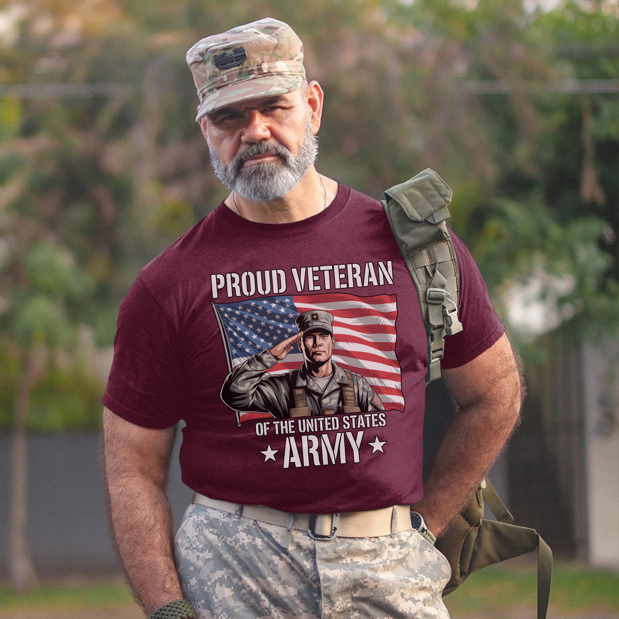 Proud Veteran of the US Army Military Service Patriotic Pride T-Shirt