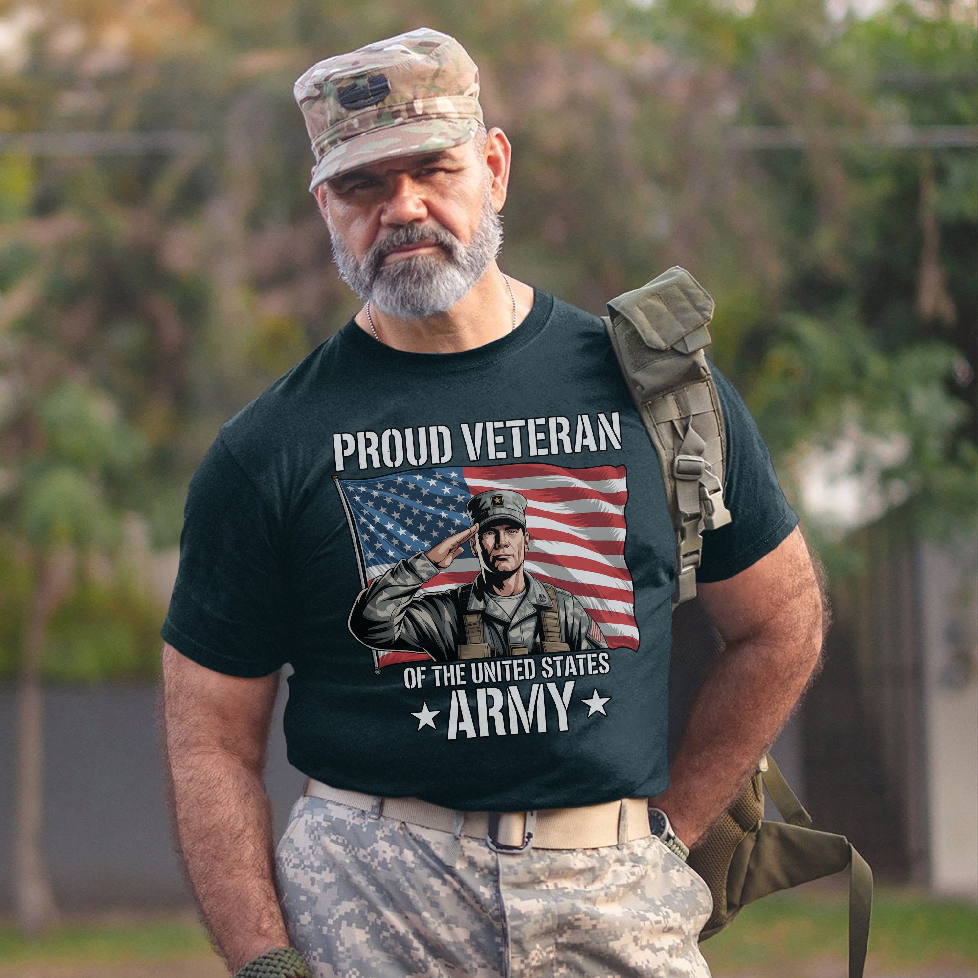 Proud Veteran of the US Army Military Service Patriotic Pride T-Shirt