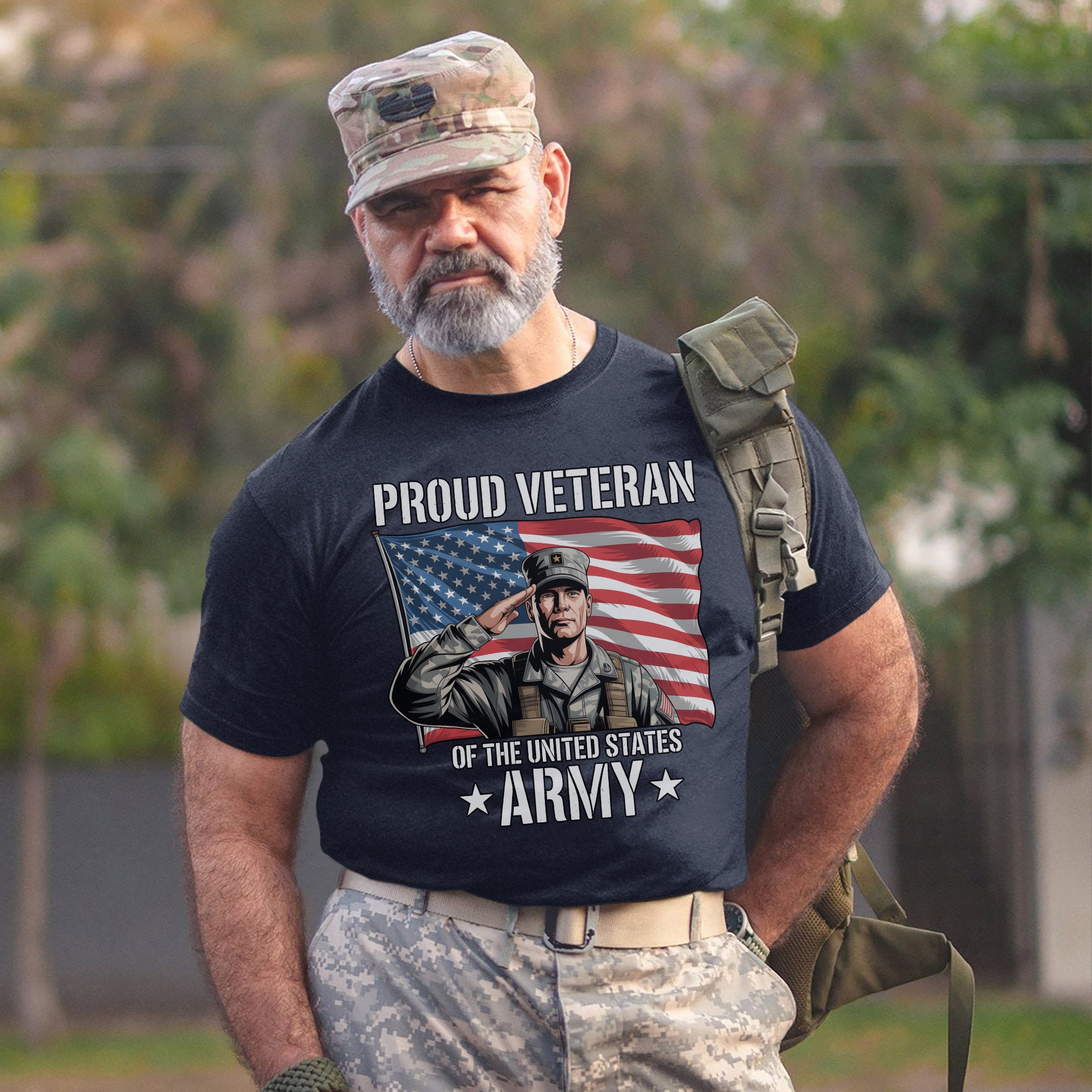 Proud Veteran of the US Army Military Service Patriotic Pride T-Shirt