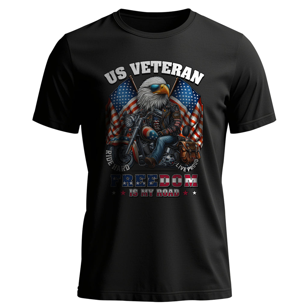 Veteran Freedom Is My Road Proud US T-Shirt