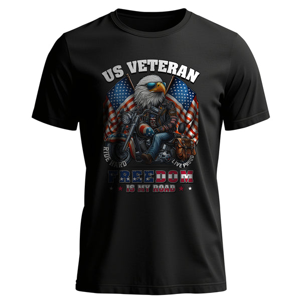 Veteran Freedom Is My Road Proud US T-Shirt