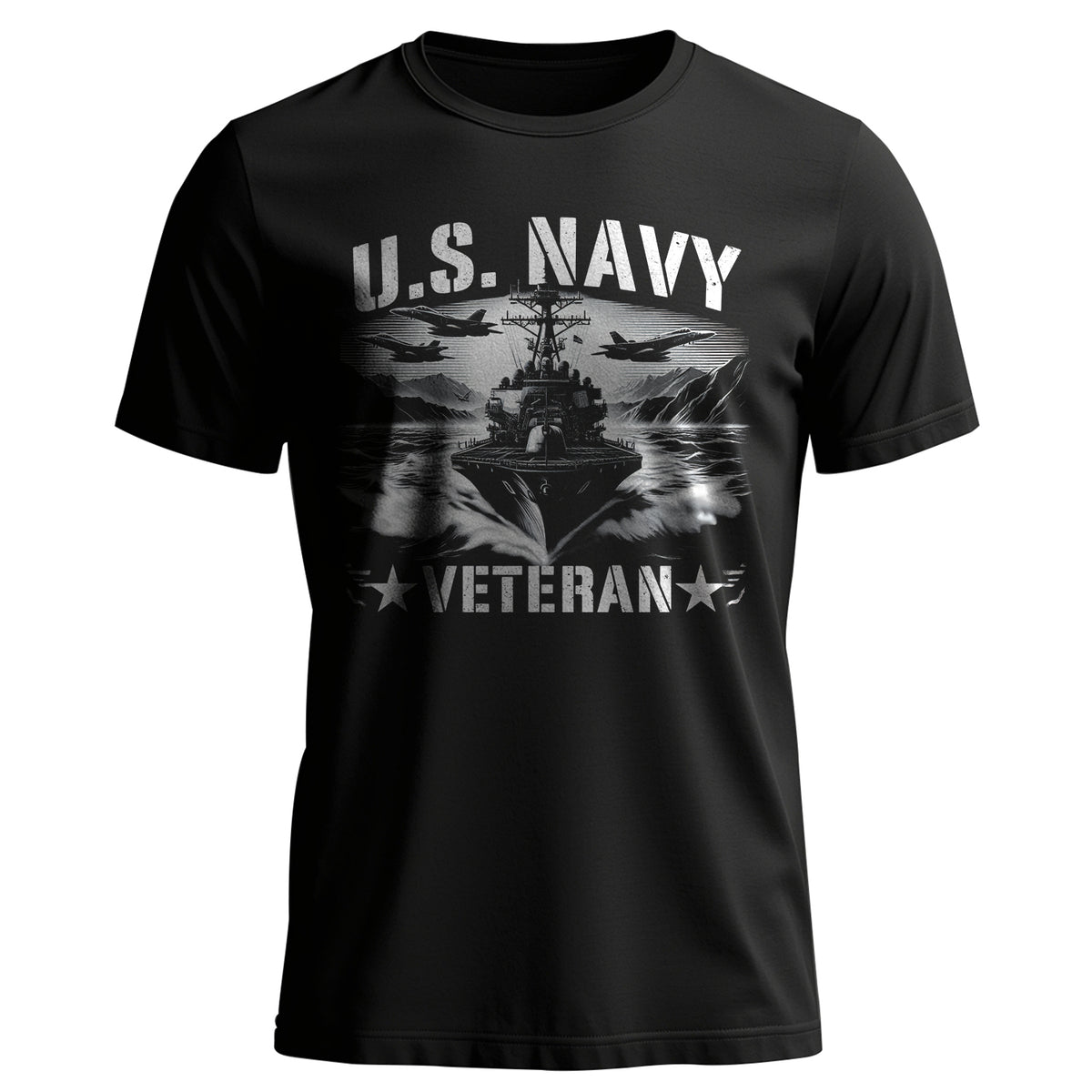 US Navy Veteran Proud Military Service T-Shirt Main image