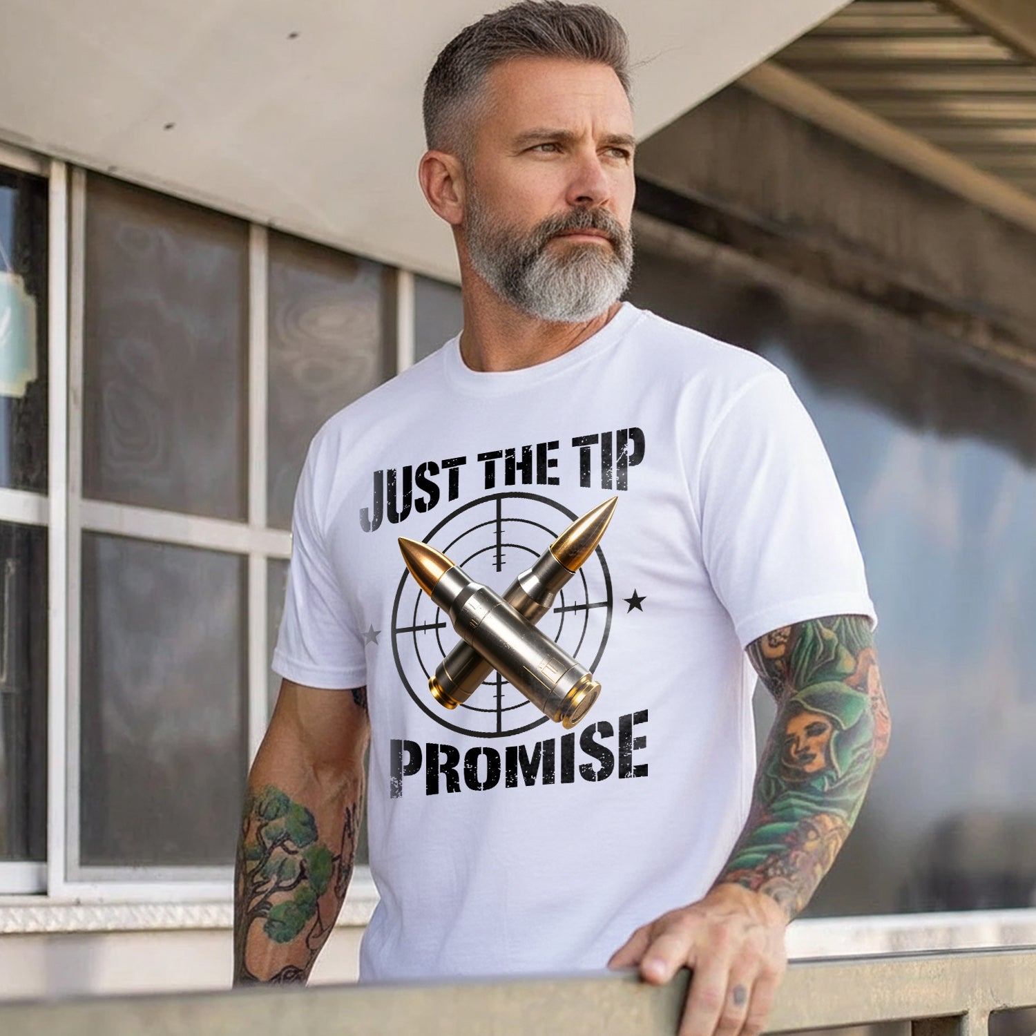 Just the Tip I Promise Funny US Military T-Shirt