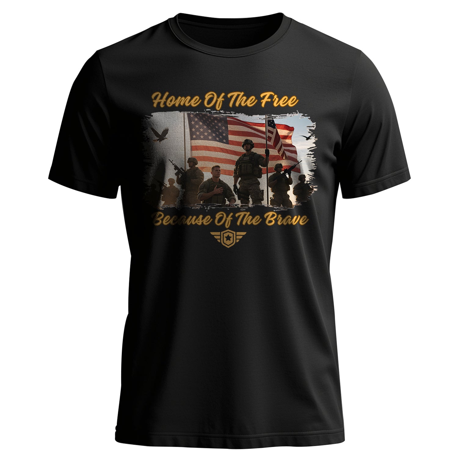 Home of the Free Because of the Brave duty T-Shirt