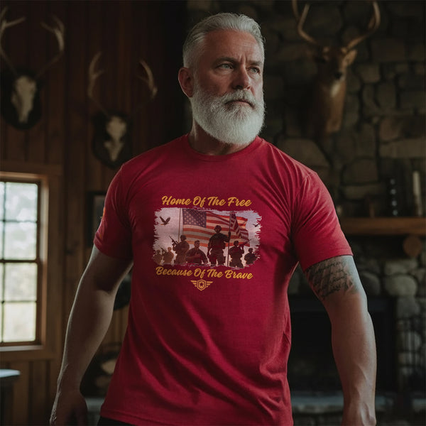 Home of the Free Because of the Brave T-Shirt