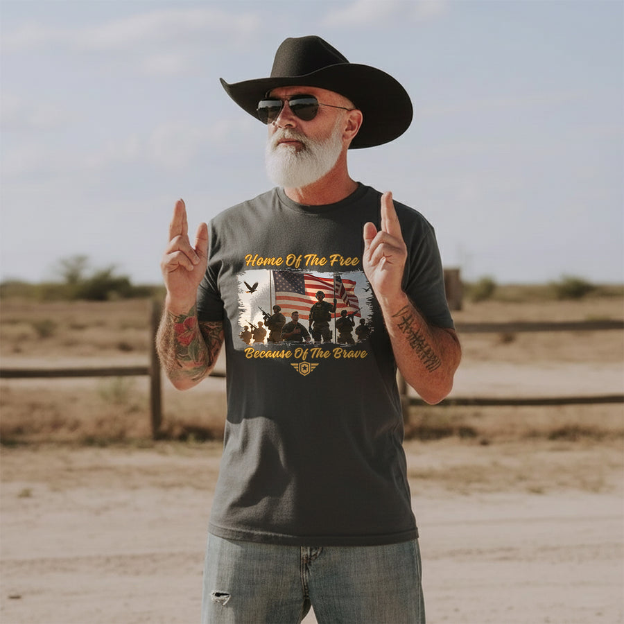 Home of the Free Because of the Brave T-Shirt