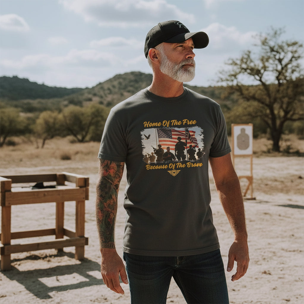 Home of the Free Because of the Brave T-Shirt