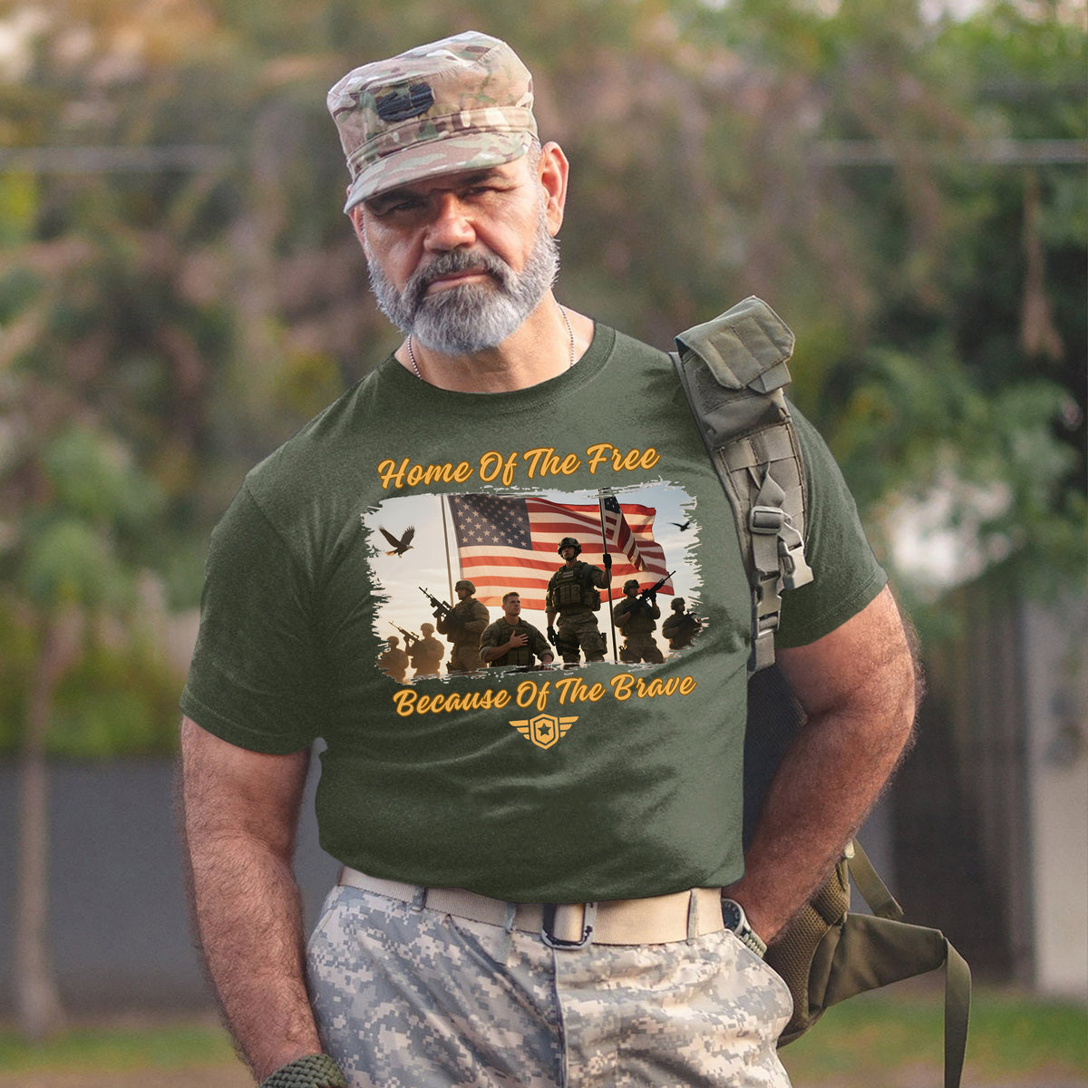 Home of the Free Because of the Brave T-Shirt