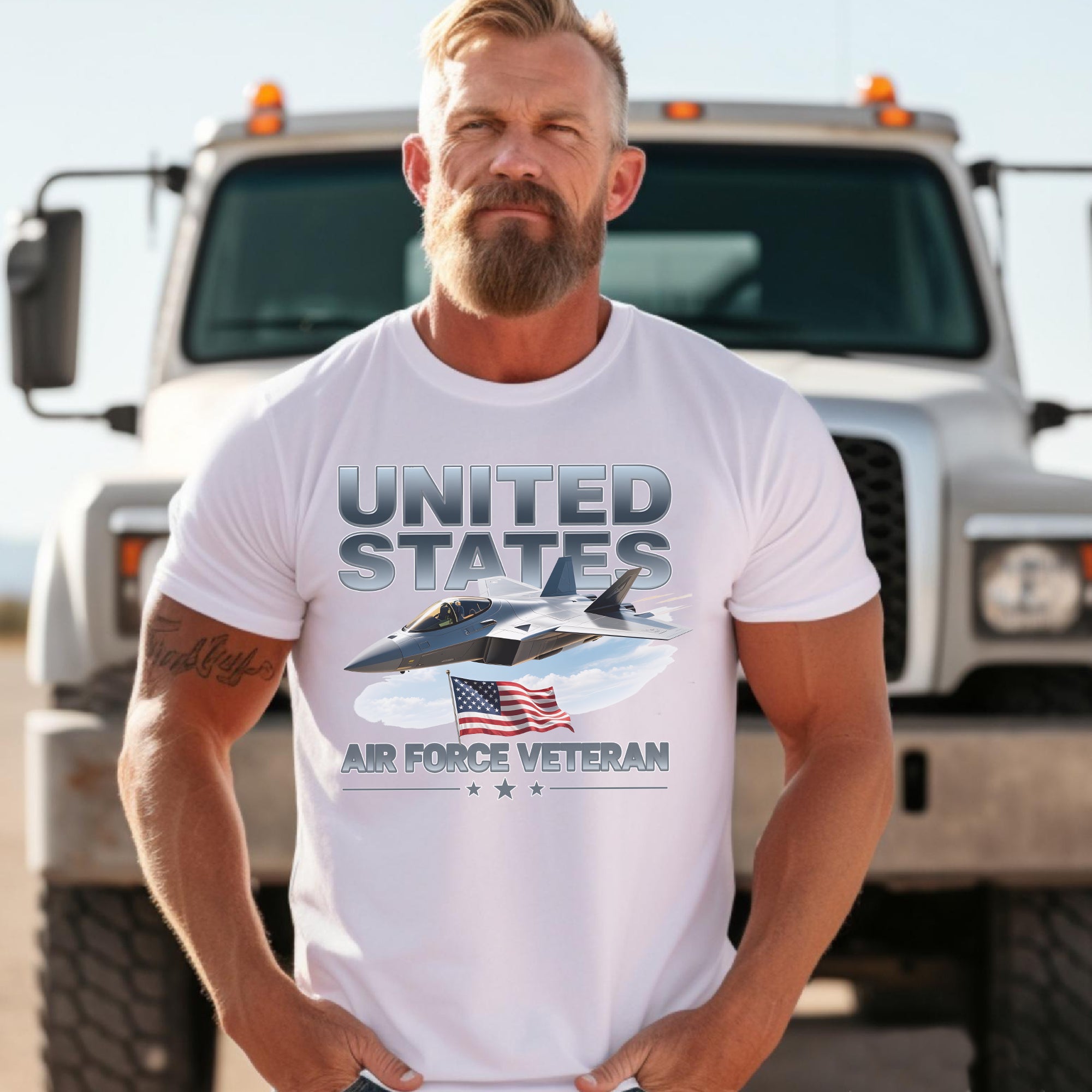 United States Air Force Veteran Proud US Military Patriotic Service Pride T-Shirt