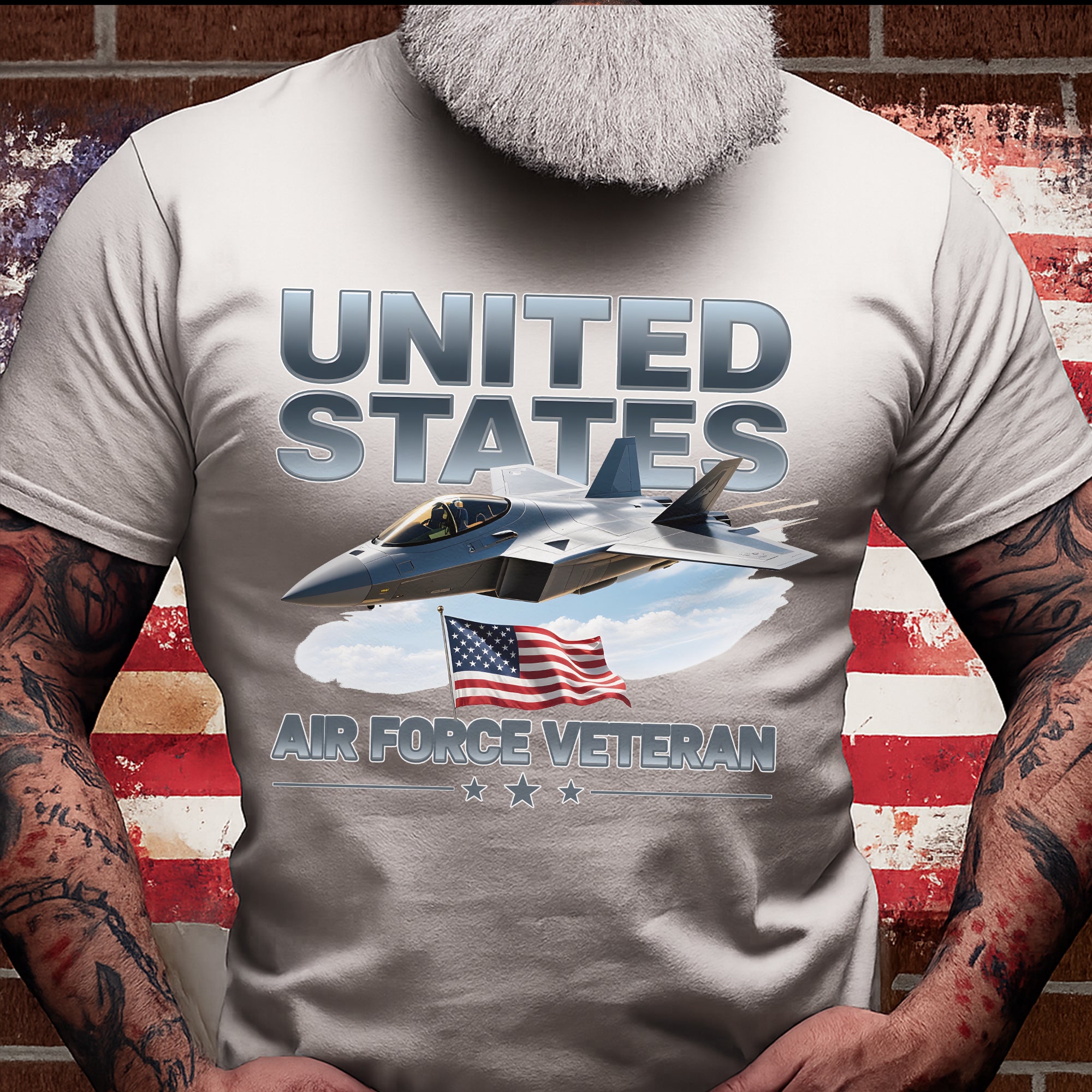United States Air Force Veteran Proud US Military Patriotic Service Pride T-Shirt