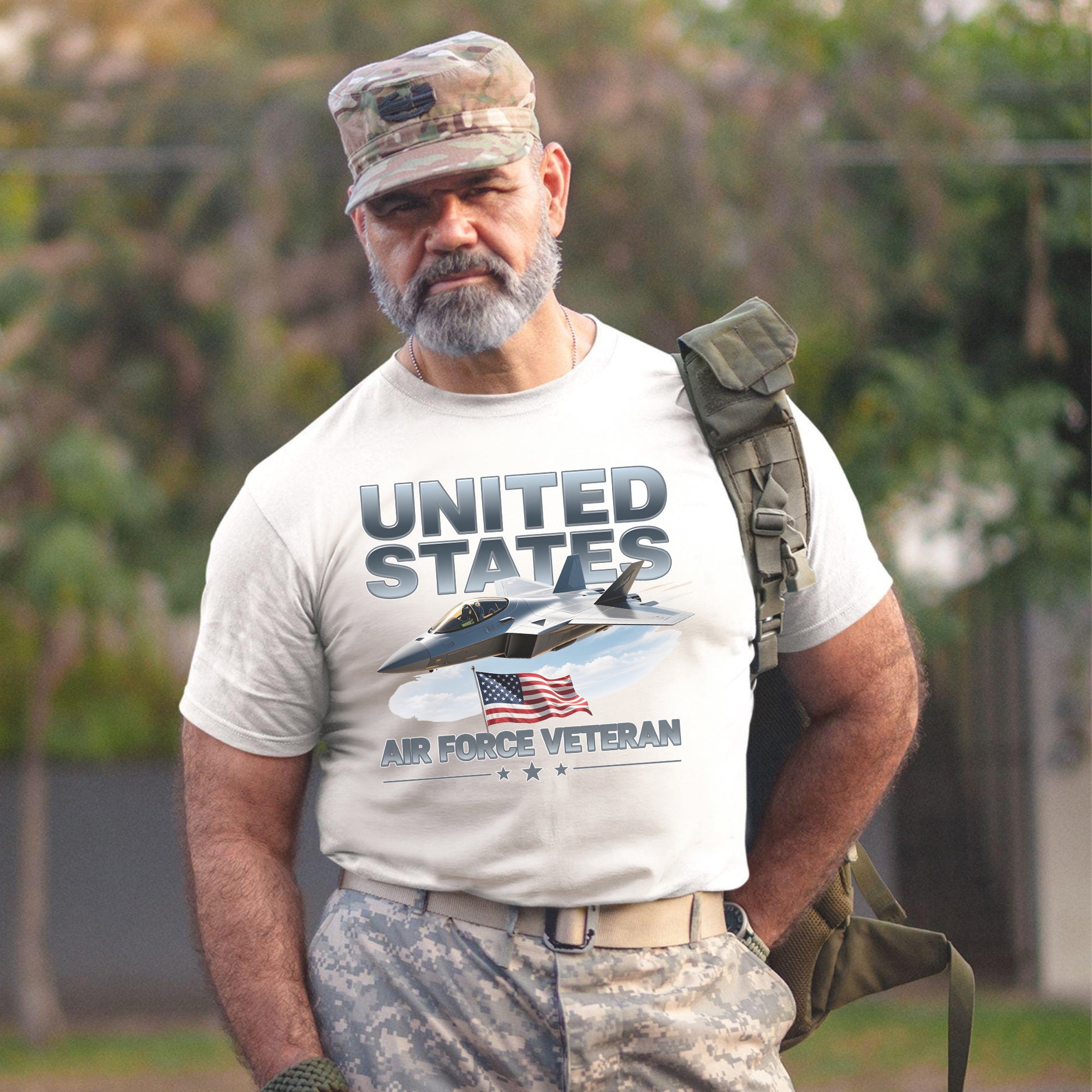 United States Air Force Veteran Proud US Military Patriotic Service Pride T-Shirt