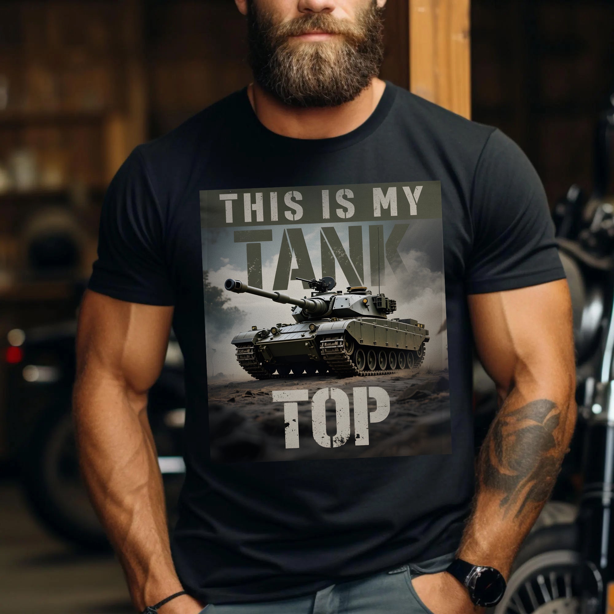 This Is My Tank Top Funny US Military Veteran Patriotic Humor Pride T-Shirt