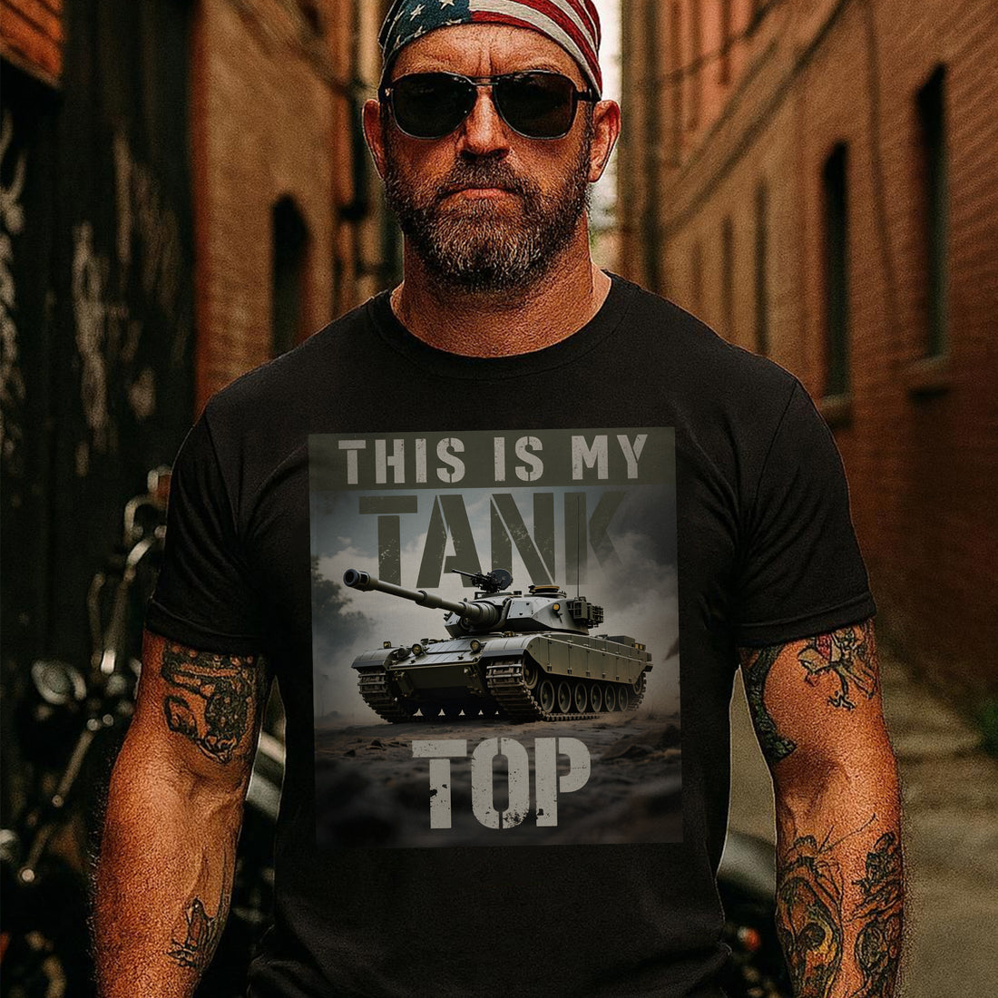This Is My Tank Top Funny US Military Veteran Patriotic Humor Pride T-Shirt