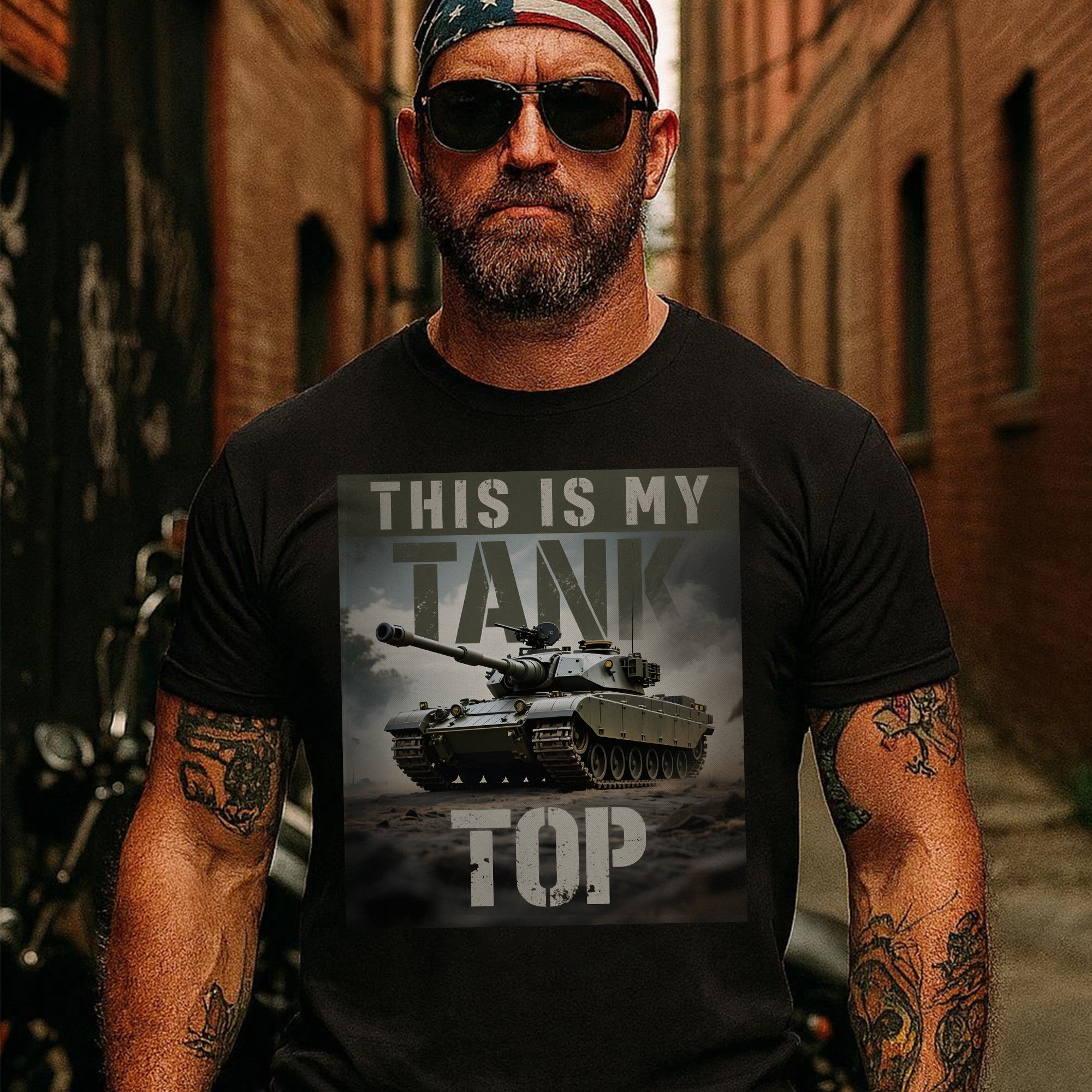 This Is My Tank Top Funny US Military Veteran Patriotic Humor Pride T-Shirt
