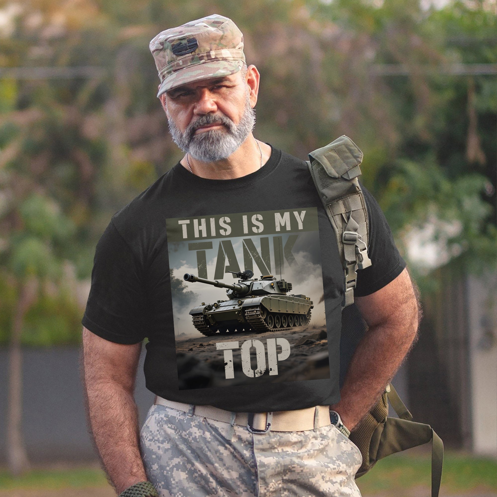 This Is My Tank Top Funny US Military Veteran Patriotic Humor Pride T-Shirt