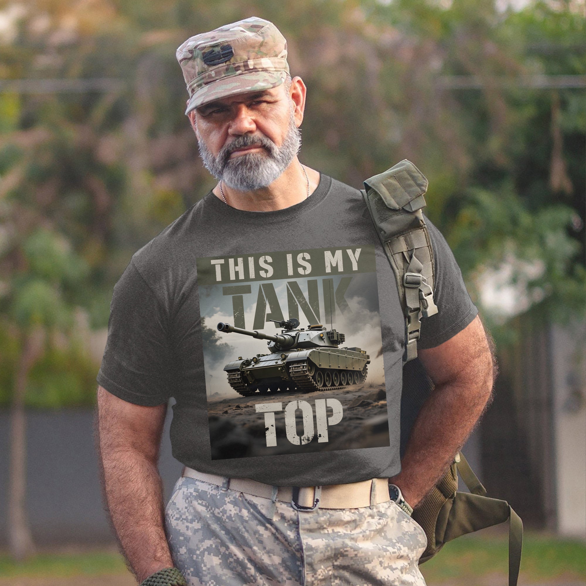 This Is My Tank Top Funny US Military Veteran Patriotic Humor Pride T-Shirt