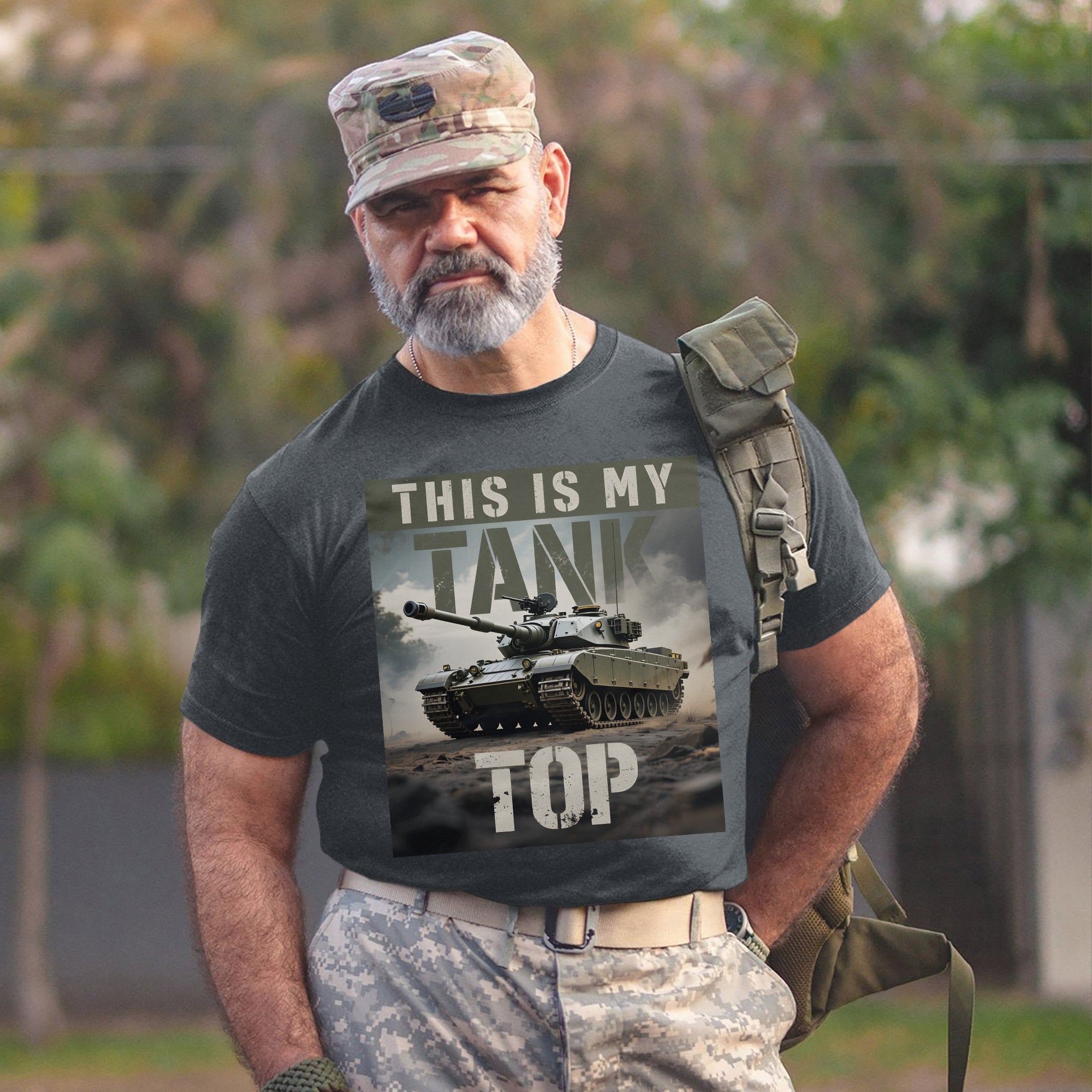 This Is My Tank Top Funny US Military Veteran Patriotic Humor Pride T-Shirt
