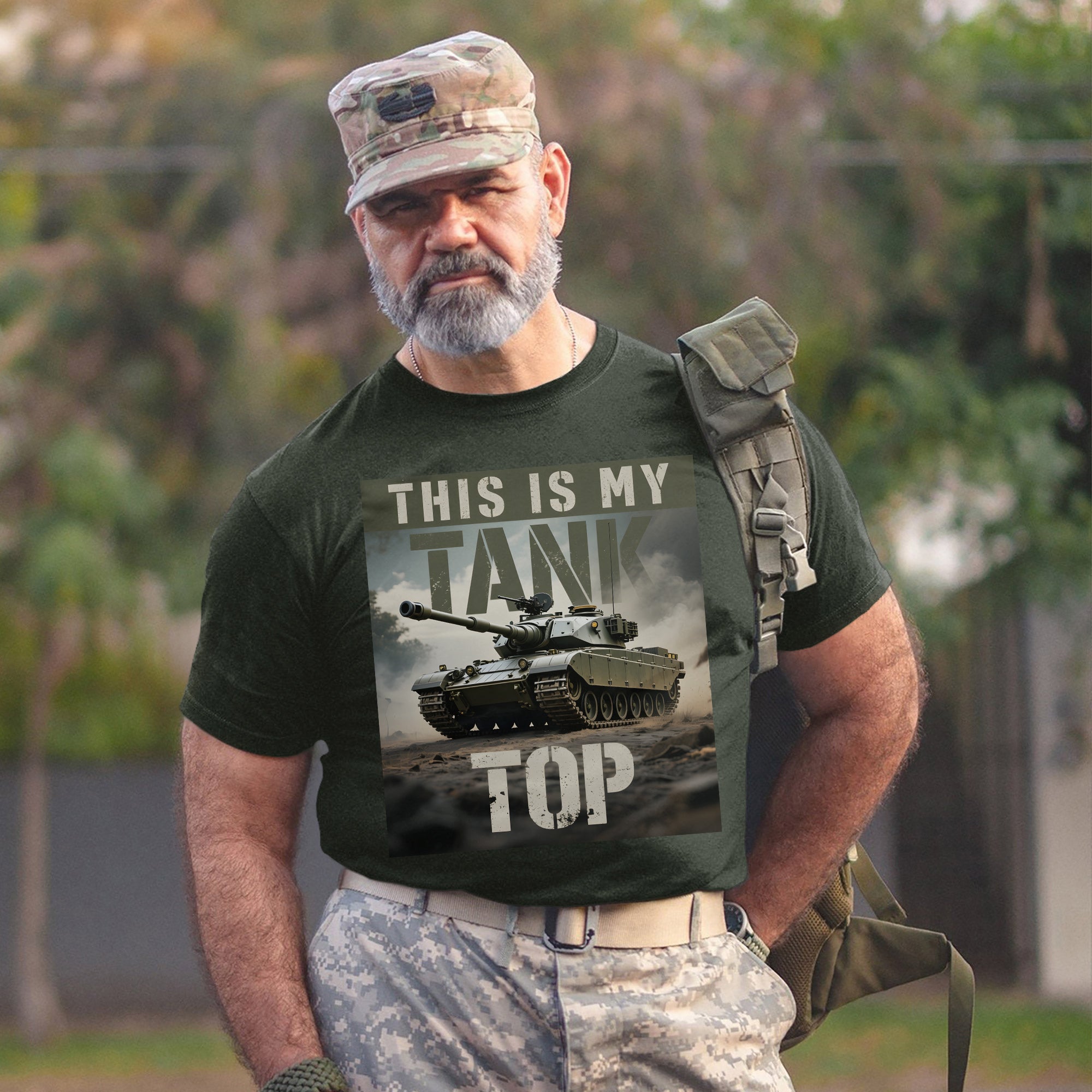 This Is My Tank Top Funny US Military Veteran Patriotic Humor Pride T-Shirt