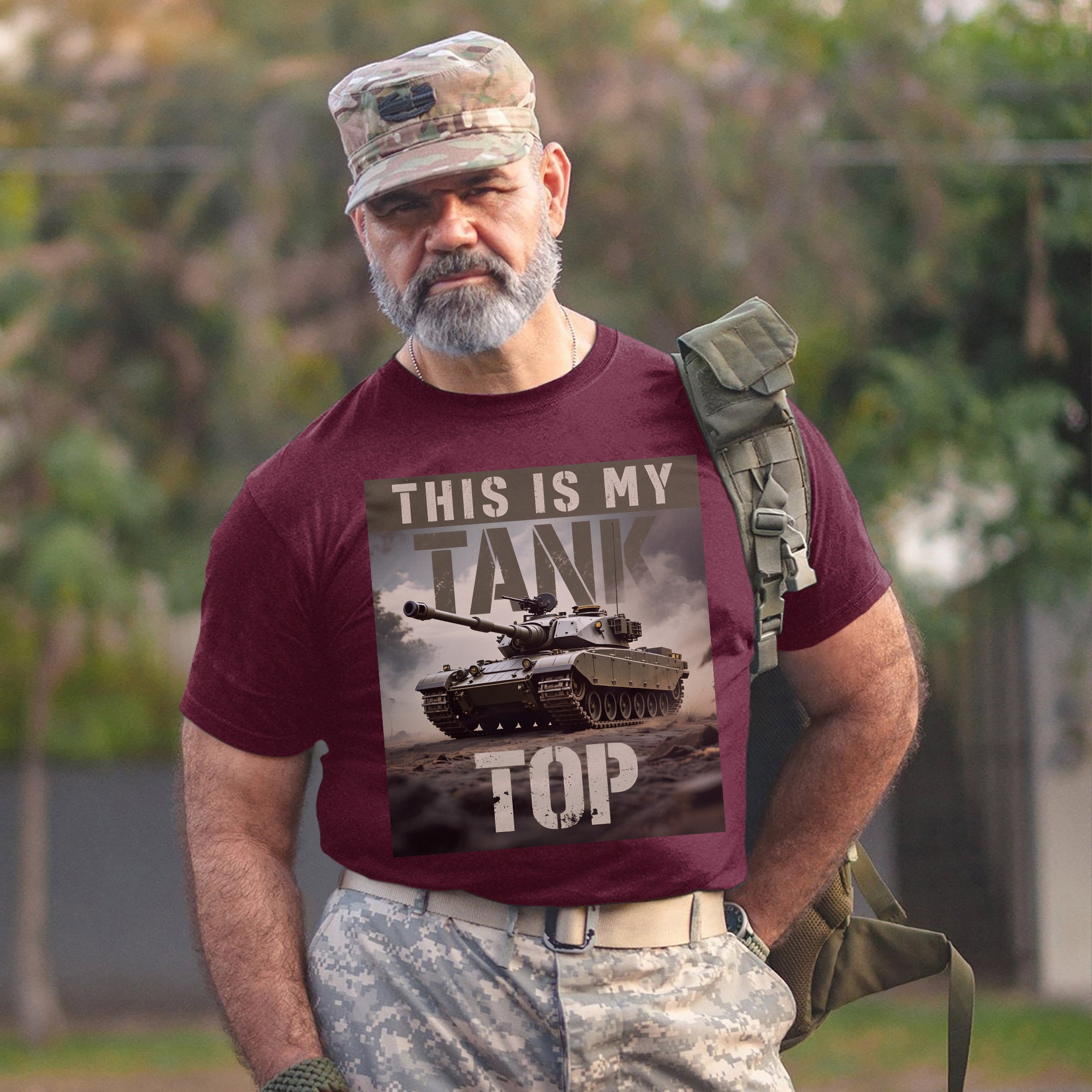 This Is My Tank Top Funny US Military Veteran Patriotic Humor Pride T-Shirt