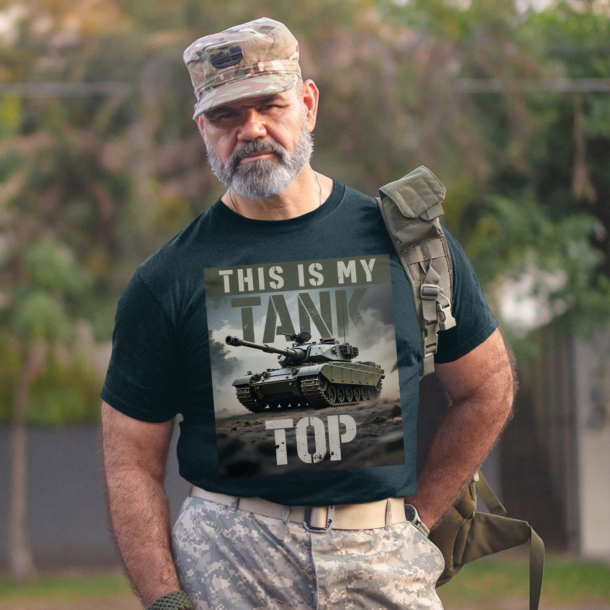 This Is My Tank Top Funny US Military Veteran Patriotic Humor Pride T-Shirt