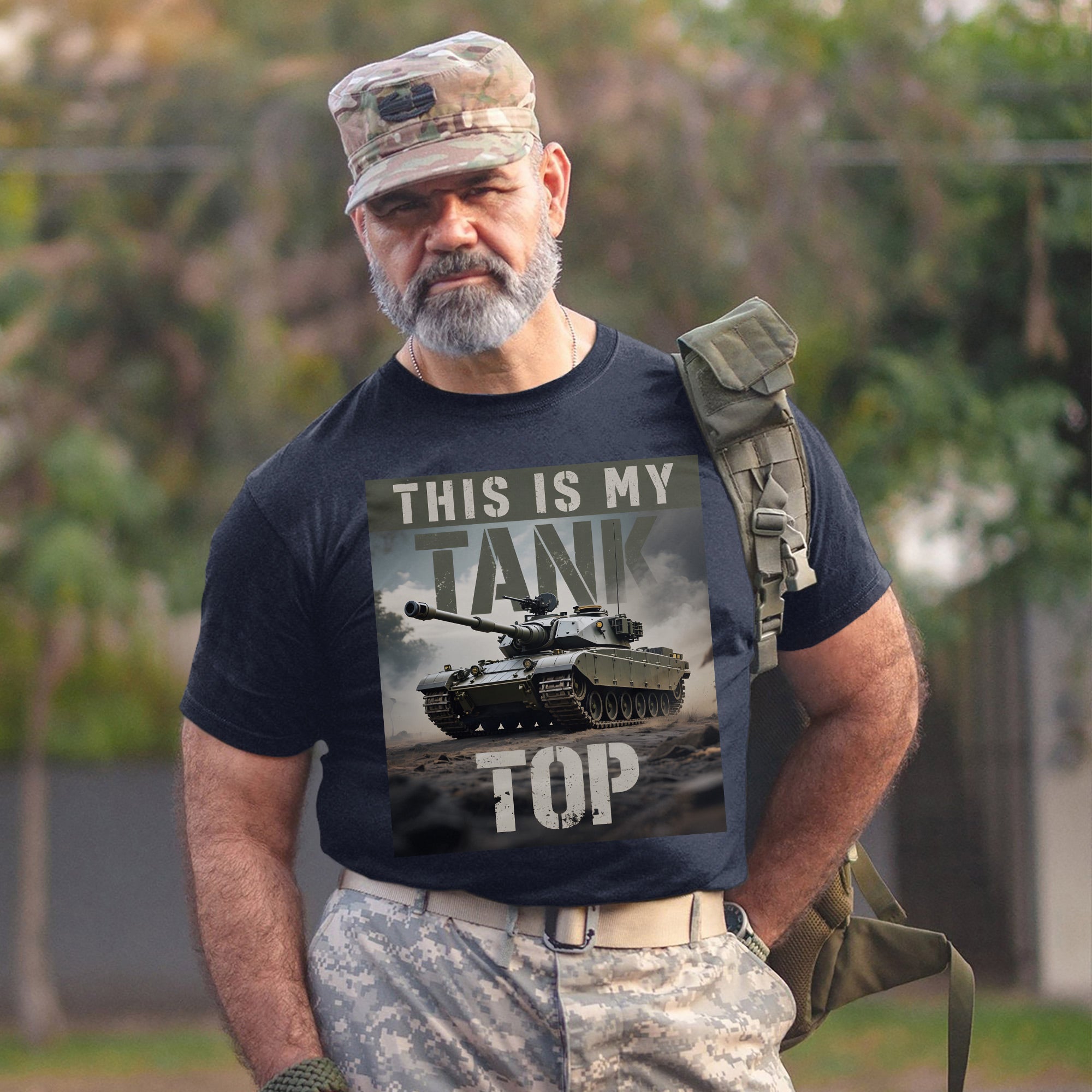 This Is My Tank Top Funny US Military Veteran Patriotic Humor Pride T-Shirt