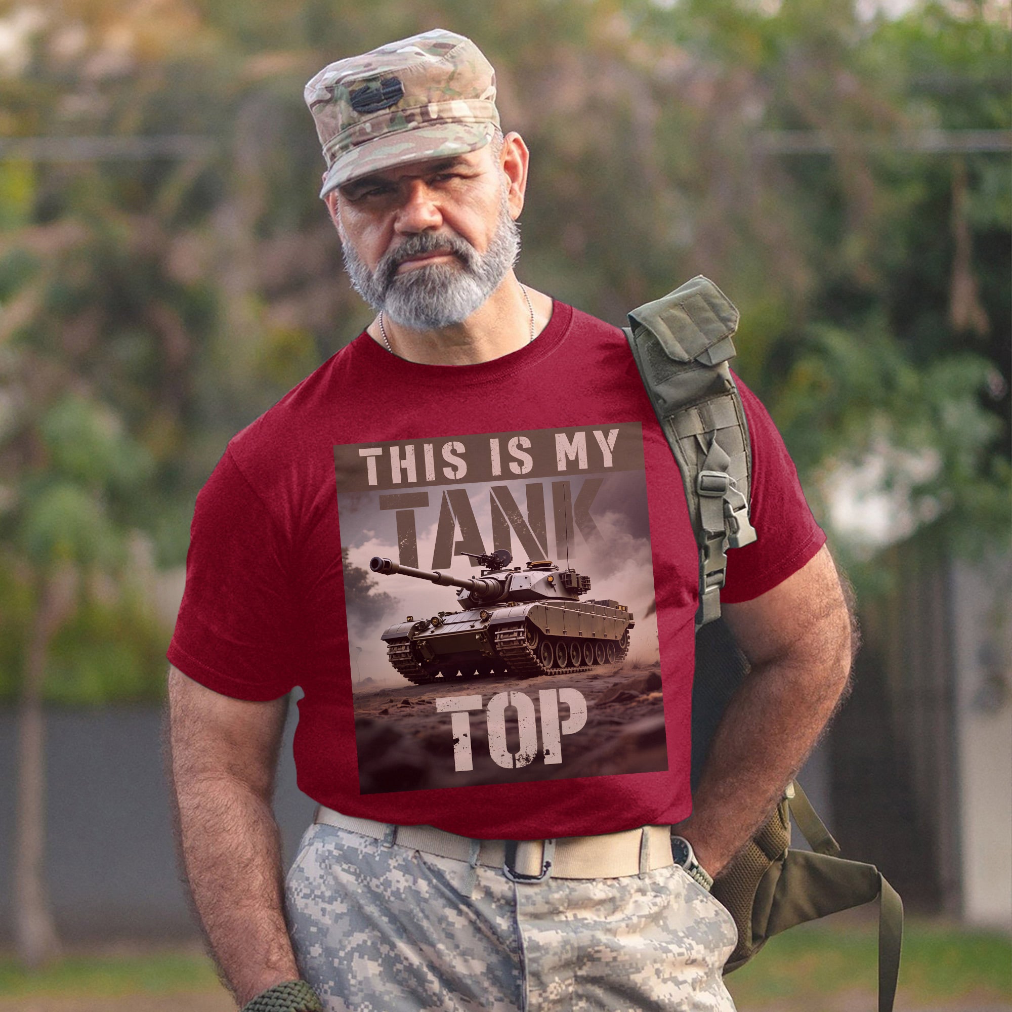 This Is My Tank Top Funny US Military Veteran Patriotic Humor Pride T-Shirt