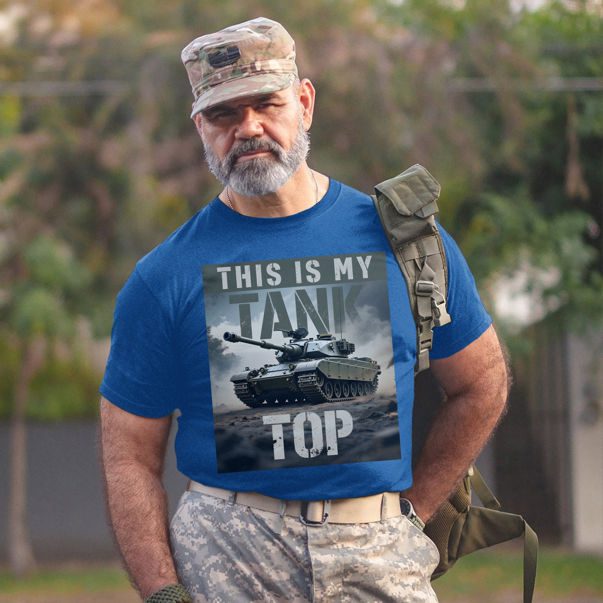 This Is My Tank Top Funny US Military Veteran Patriotic Humor Pride T-Shirt