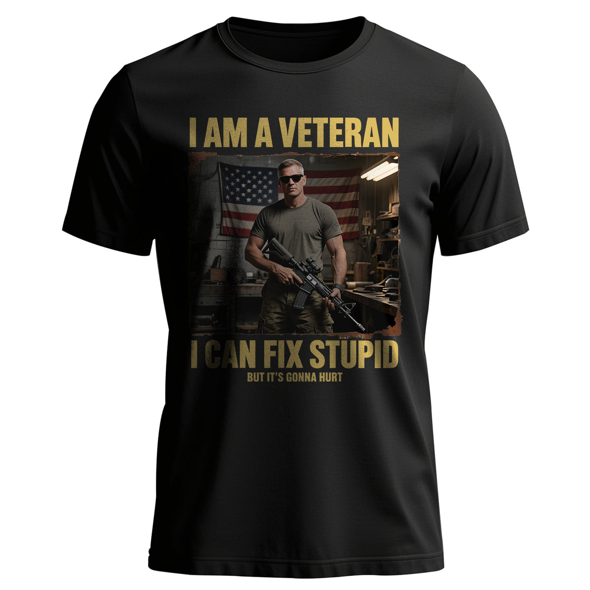 I Am a Veteran I Can Fix Stupid But It’s T-Shirt Main image