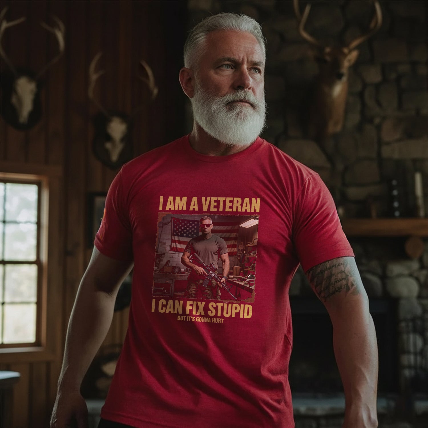 I Am a Veteran I Can Fix Stupid But It’s T-Shirt Secondary image