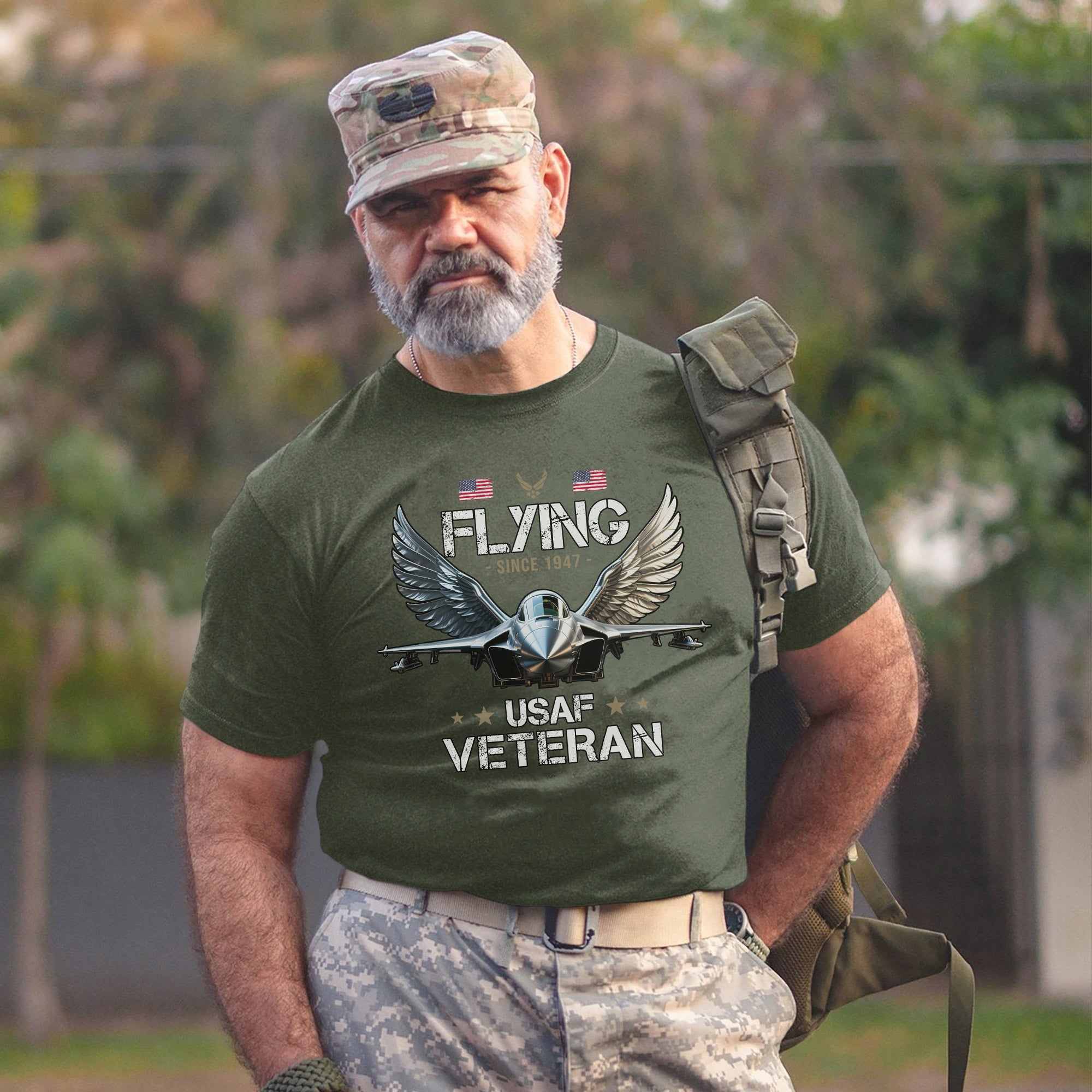 Flying Since 1947 USAF Veteran Proud United States Air Force Military Patriotic Pride T-Shirt