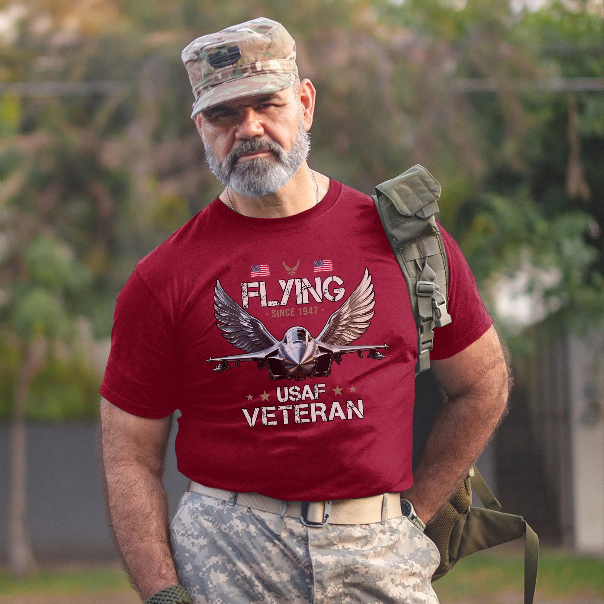 Flying Since 1947 USAF Veteran Proud United States Air Force Military Patriotic Pride T-Shirt