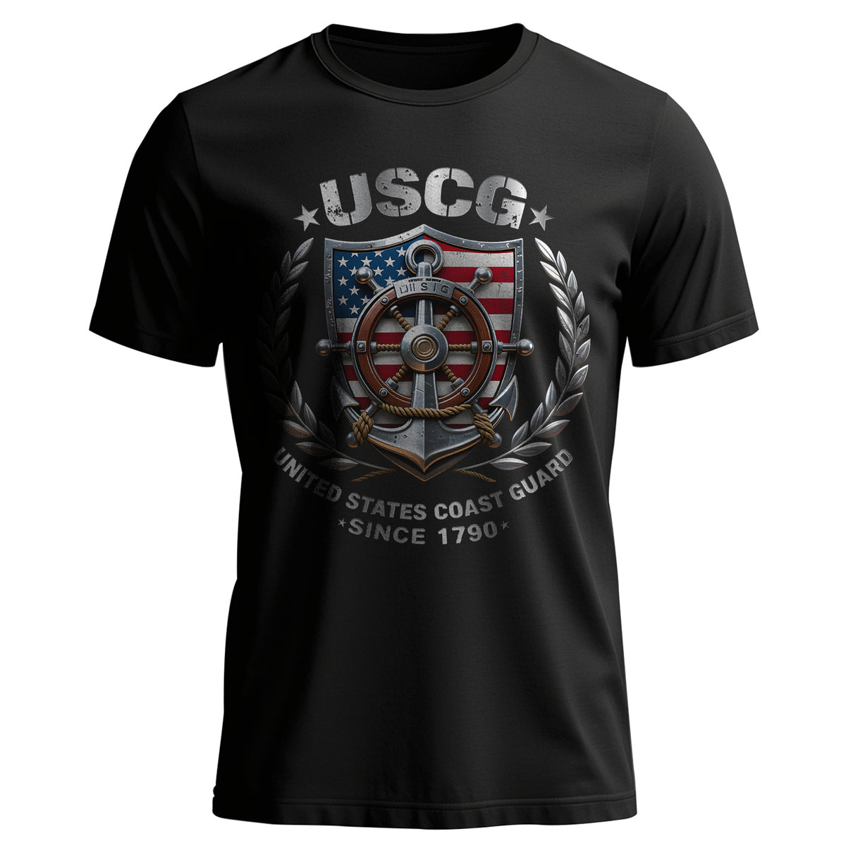 USCG United States Coast Guard Since 1790 T-Shirt Main image