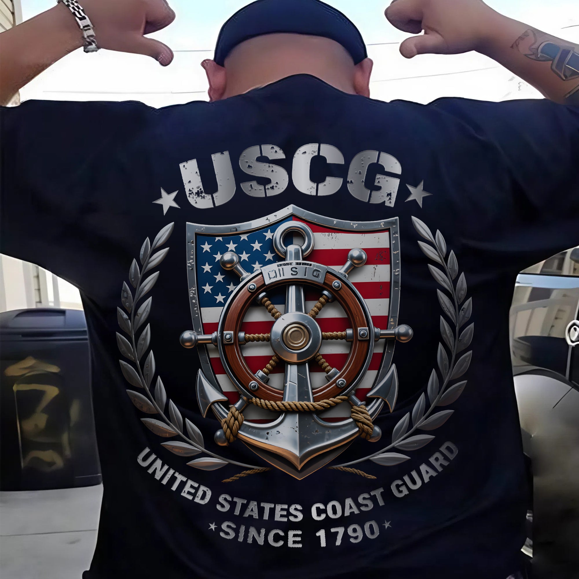 USCG United States Coast Guard Since 1790 Proud Military Veteran Patriotic Service T-Shirt