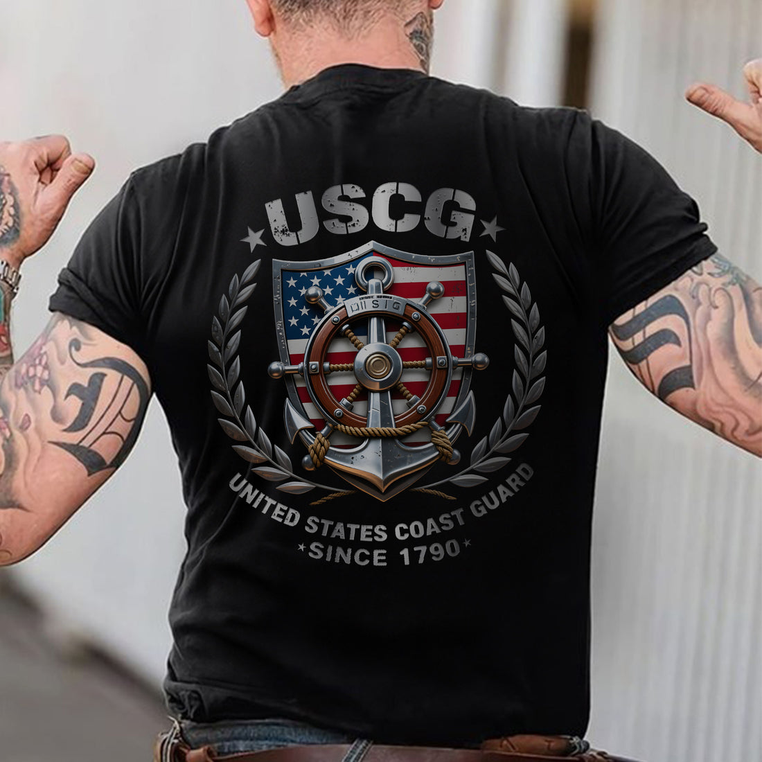 USCG United States Coast Guard Since 1790 Proud Military Veteran Patriotic Service T-Shirt