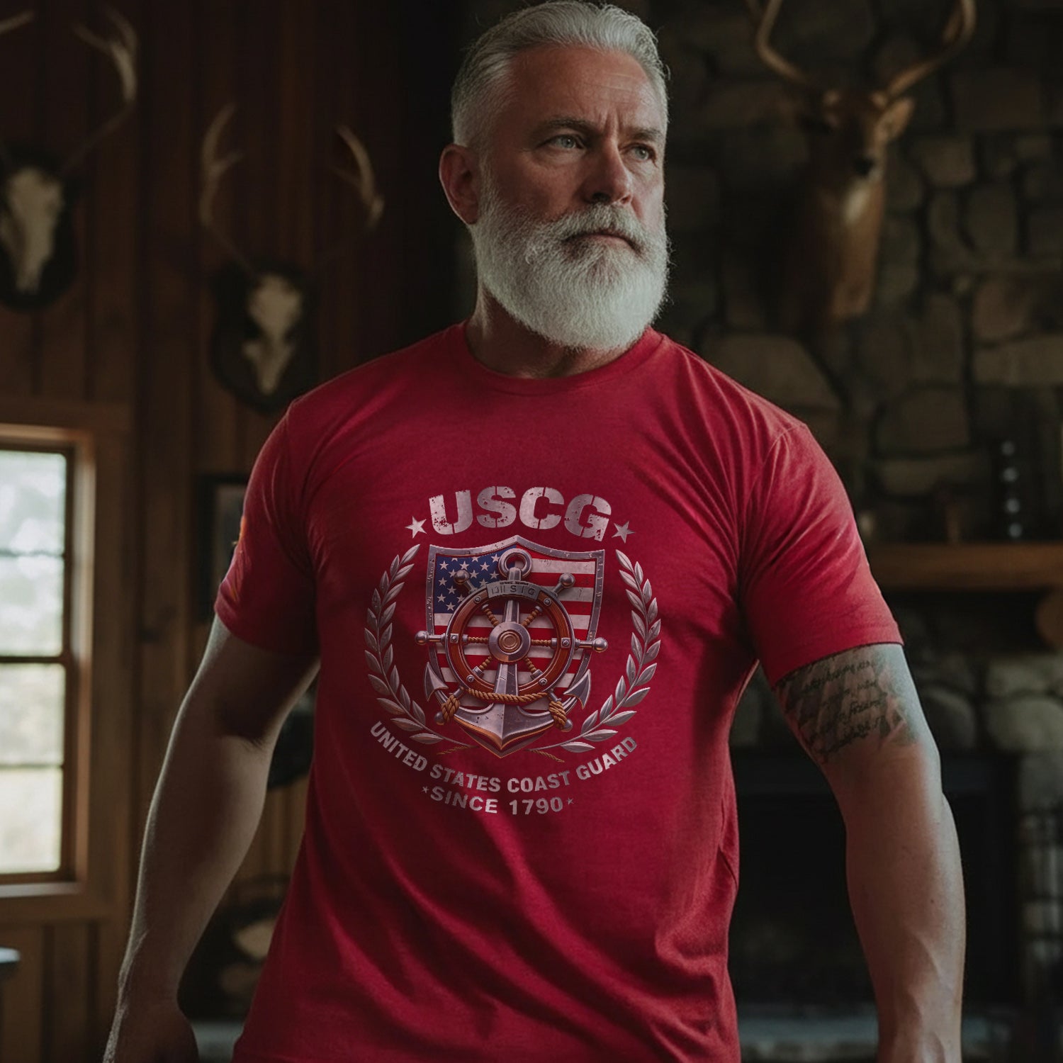 USCG United States Coast Guard Since 1790 T-Shirt Secondary image