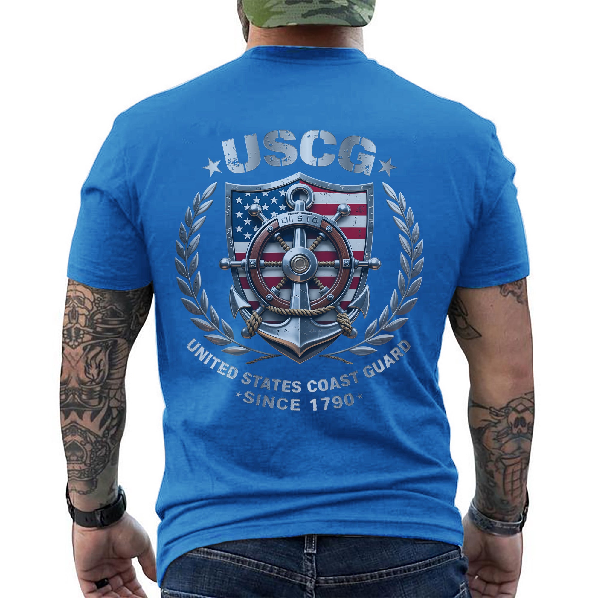 USCG United States Coast Guard Since 1790 Proud Military Veteran Patriotic Service T-Shirt