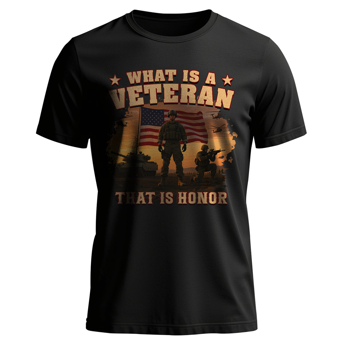 What Is a Veteran That Is Honor Proud US T-Shirt Main image