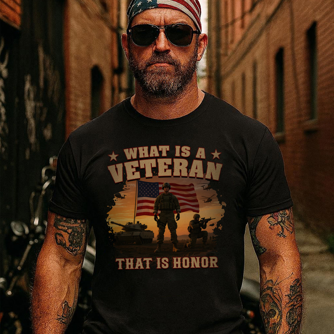 What Is a Veteran That Is Honor Proud US Military Patriotic Service Pride T-Shirt