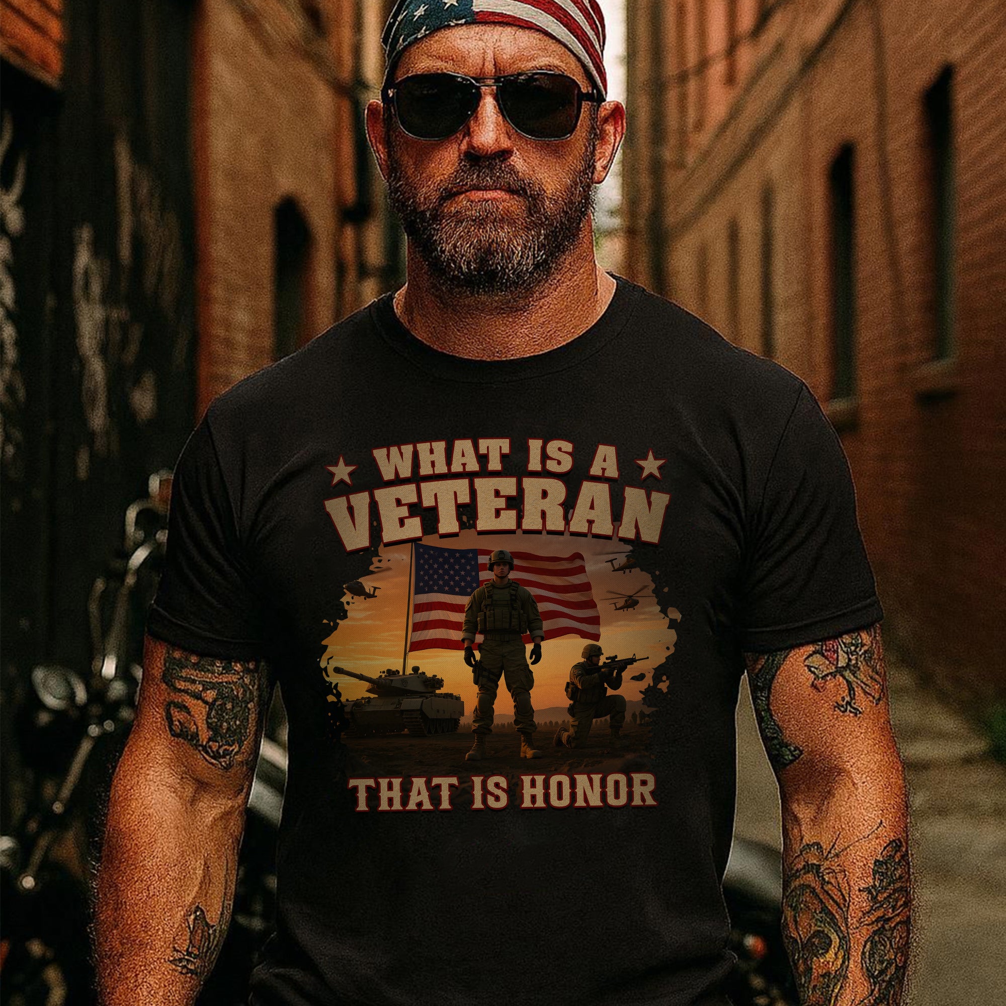 What Is a Veteran That Is Honor Proud US Military Patriotic Service Pride T-Shirt