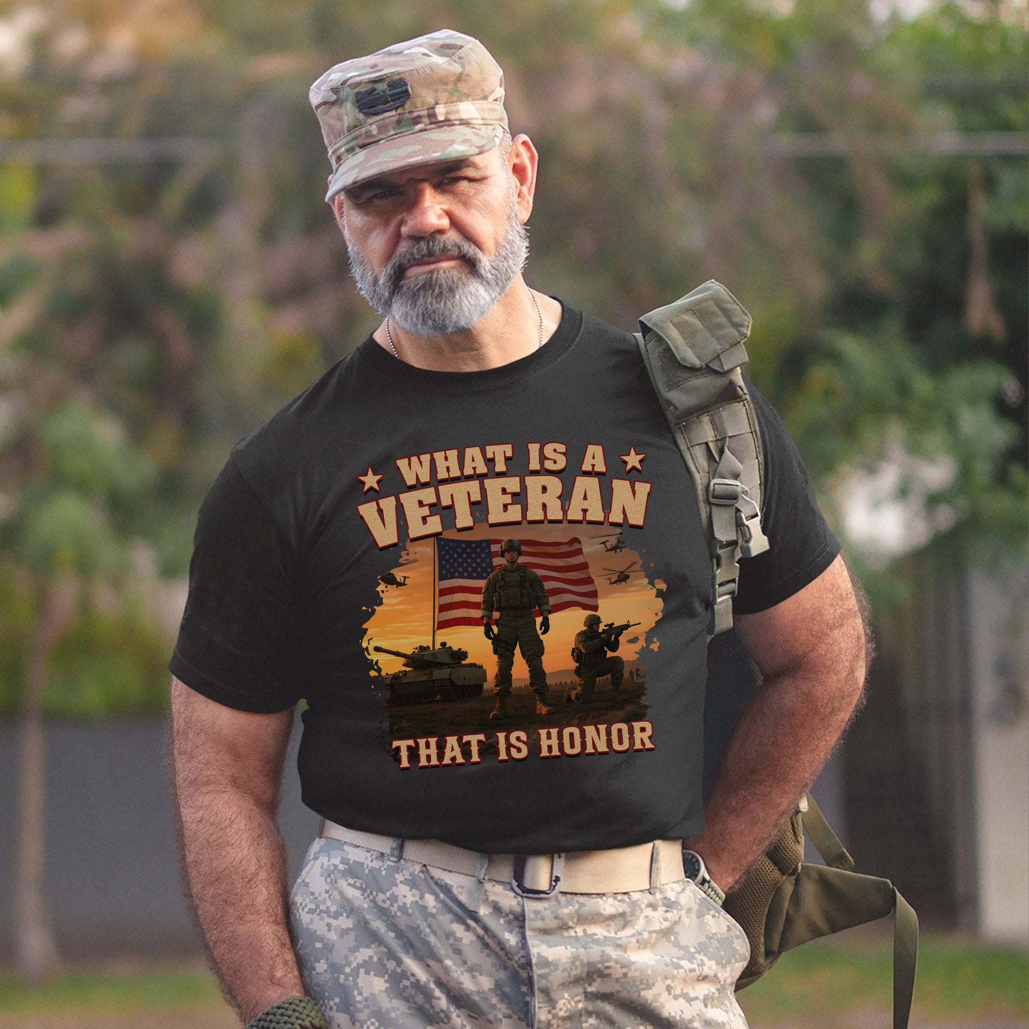 What Is a Veteran That Is Honor Proud US Military Patriotic Service Pride T-Shirt