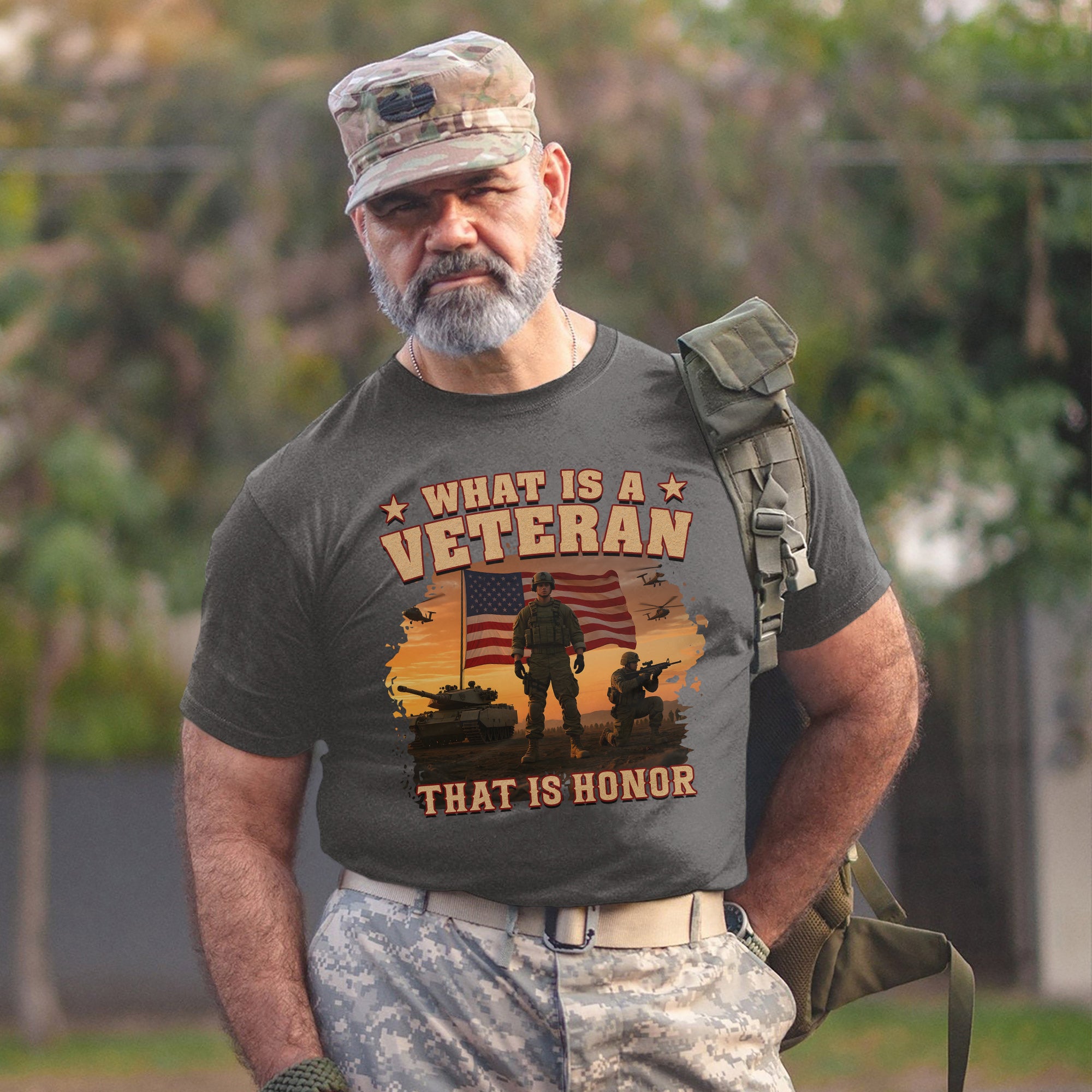 What Is a Veteran That Is Honor Proud US Military Patriotic Service Pride T-Shirt