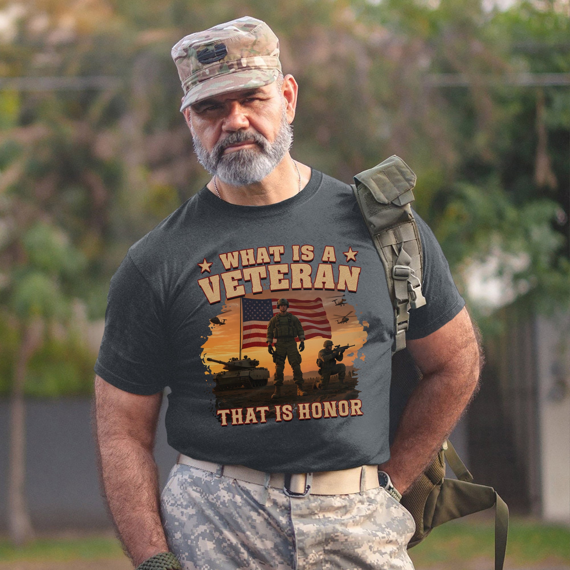 What Is a Veteran That Is Honor Proud US Military Patriotic Service Pride T-Shirt