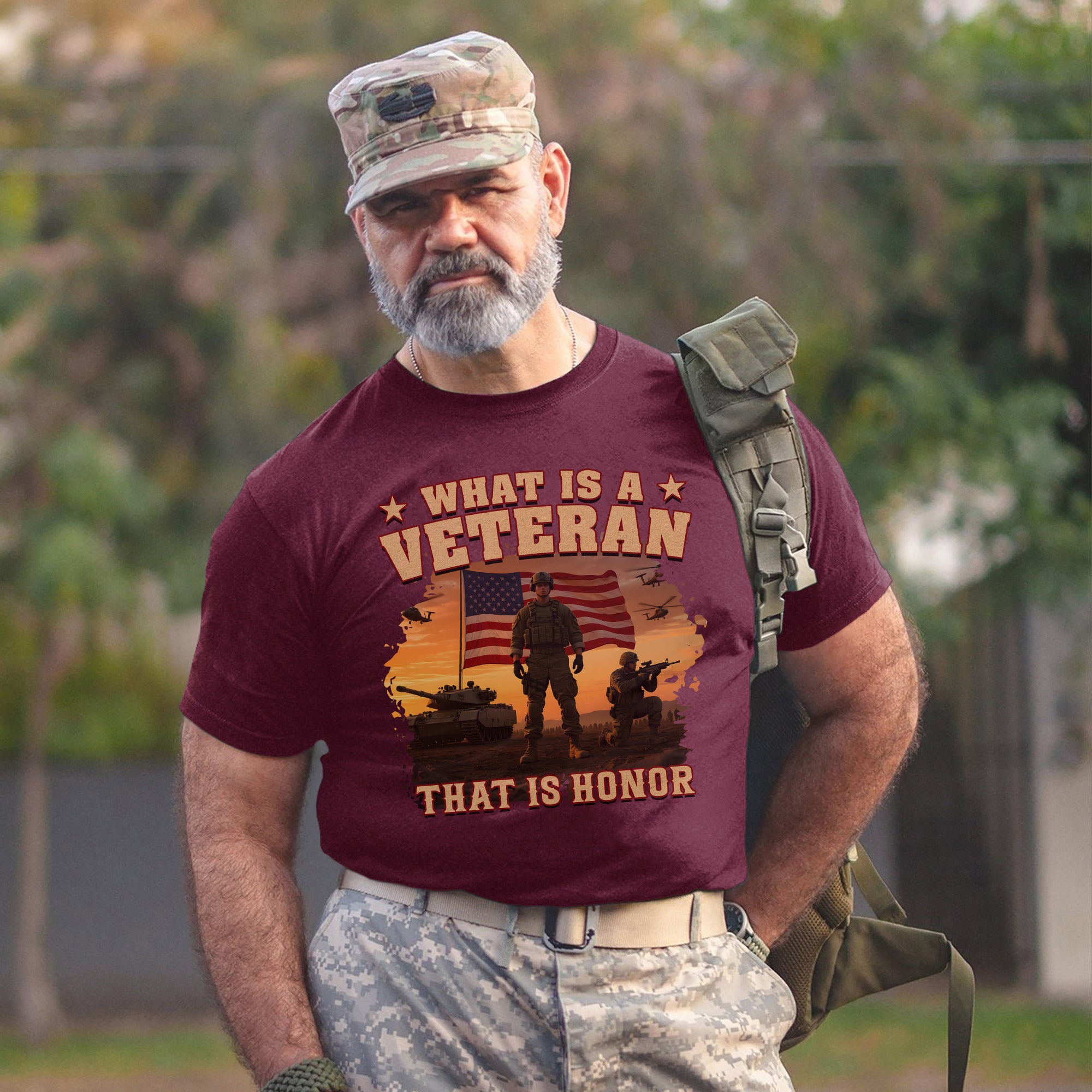 What Is a Veteran That Is Honor Proud US Military Patriotic Service Pride T-Shirt