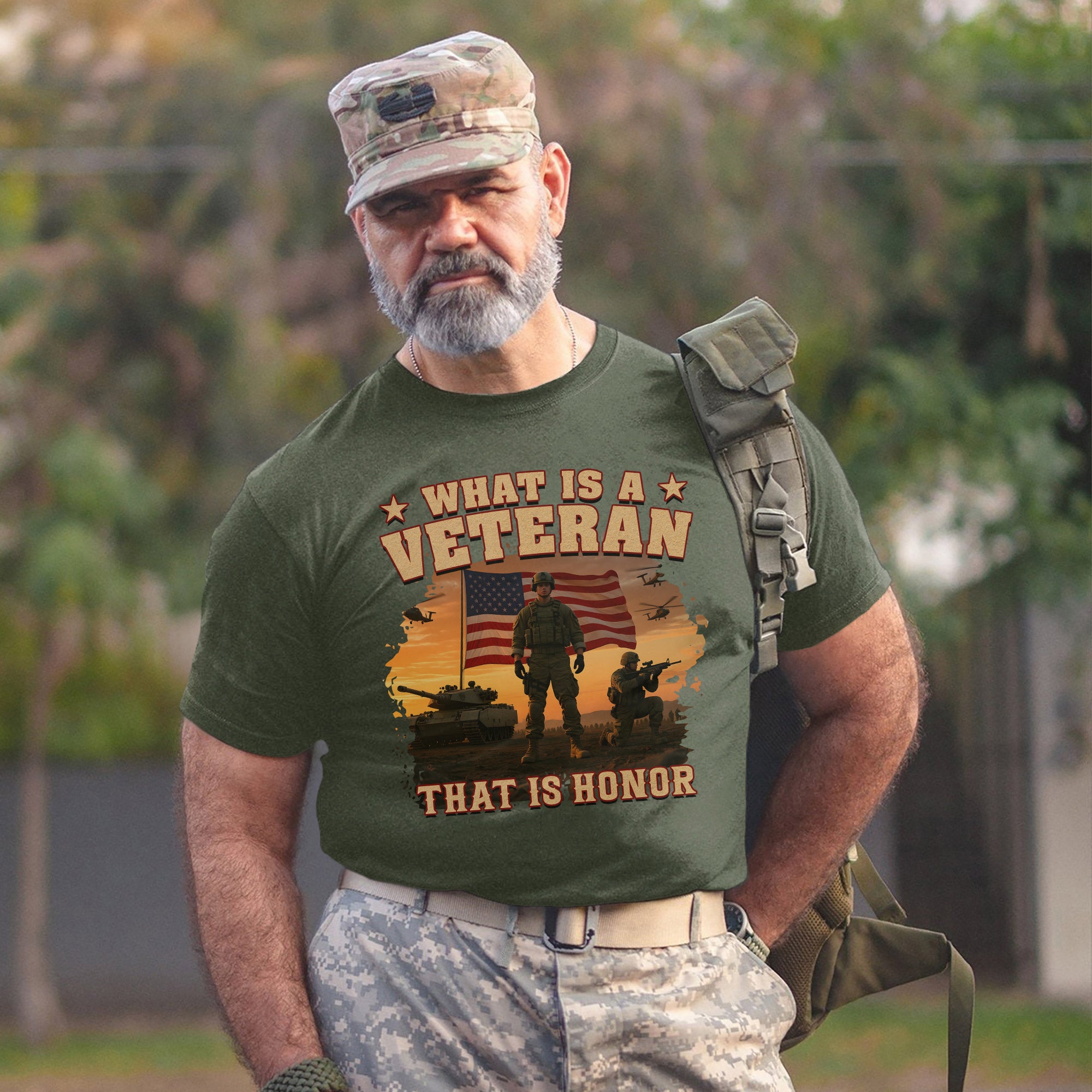 What Is a Veteran That Is Honor Proud US Military Patriotic Service Pride T-Shirt