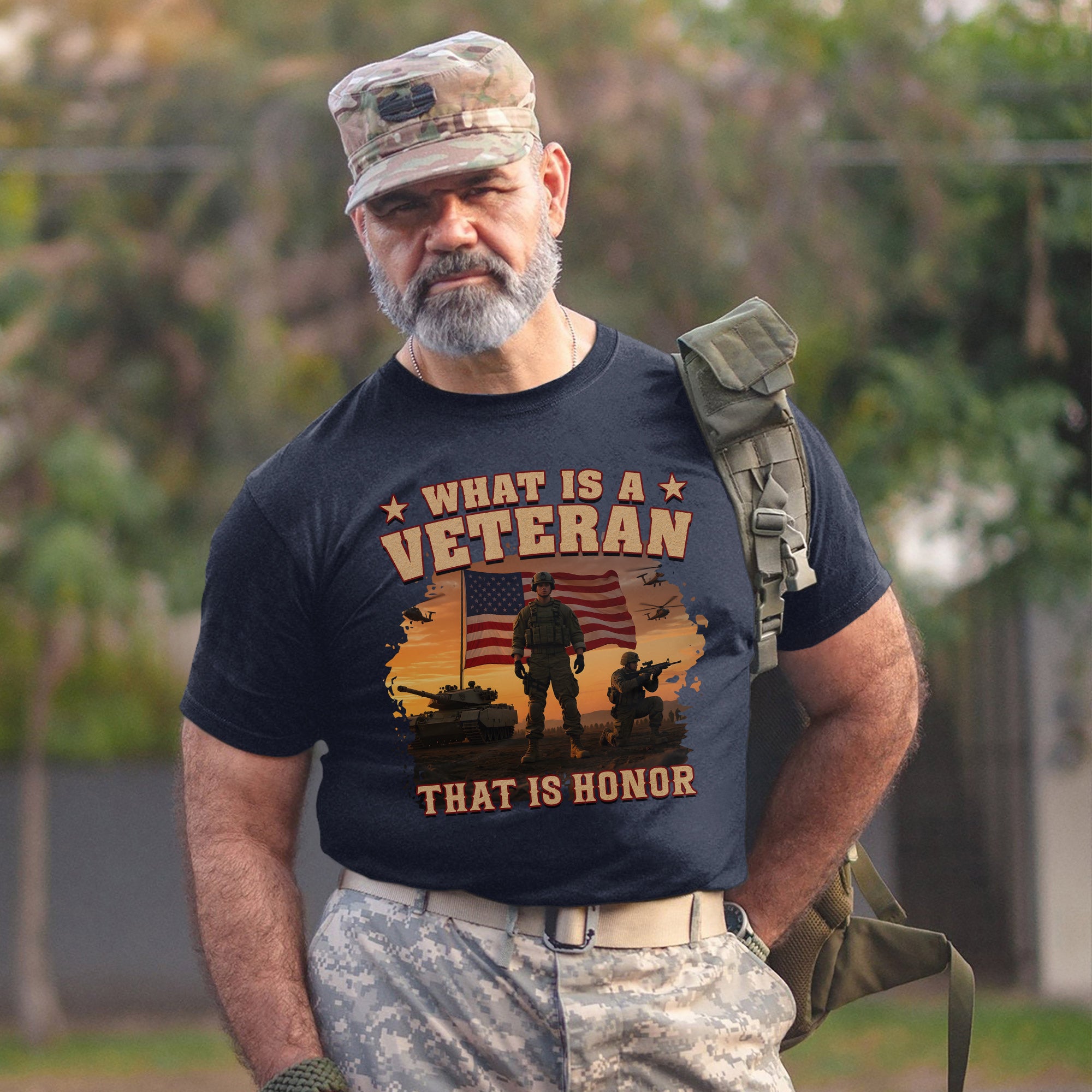 What Is a Veteran That Is Honor Proud US Military Patriotic Service Pride T-Shirt