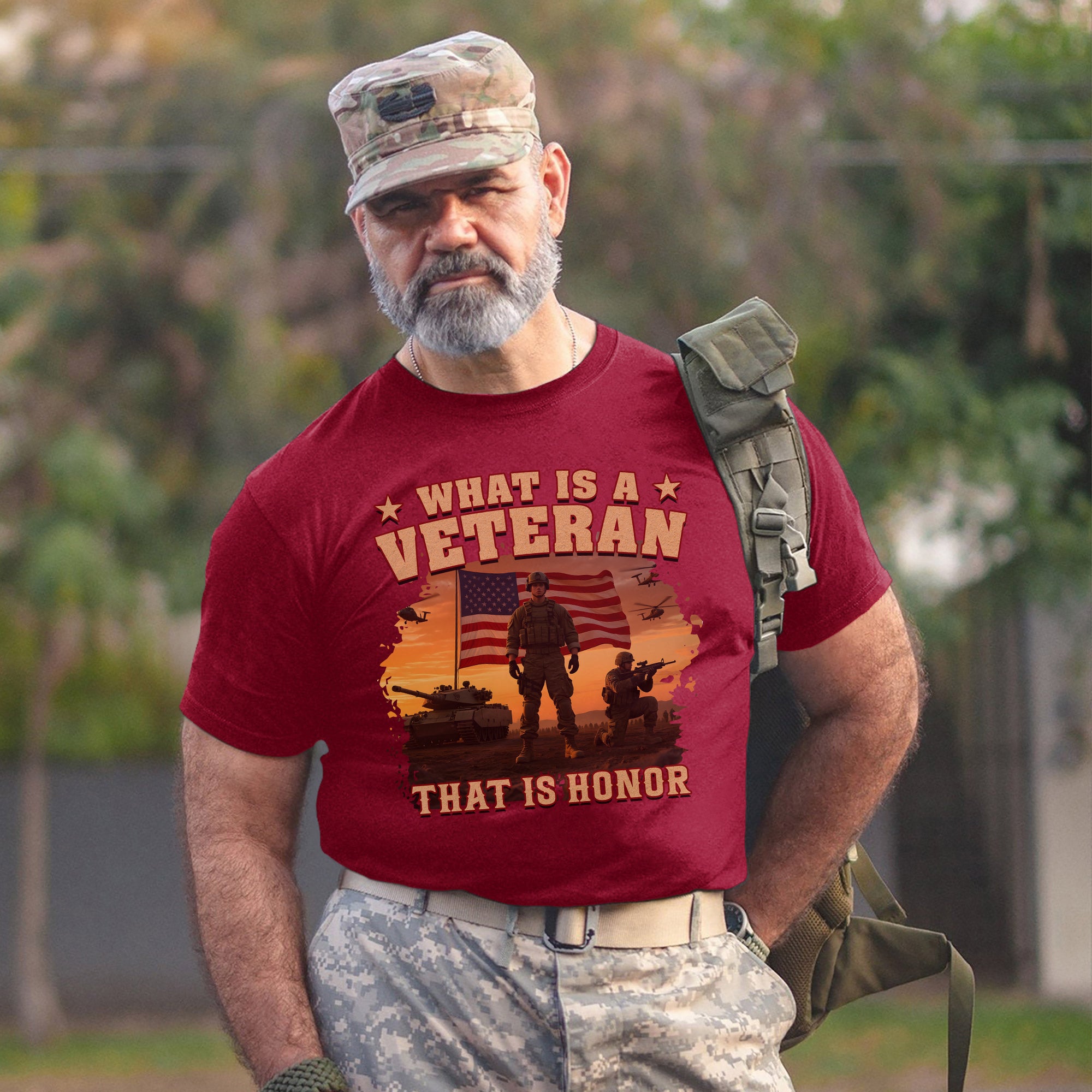 What Is a Veteran That Is Honor Proud US Military Patriotic Service Pride T-Shirt