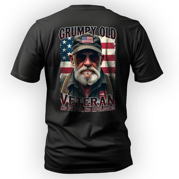 Grumpy Old Veteran No Filter No Apologies T-Shirt
