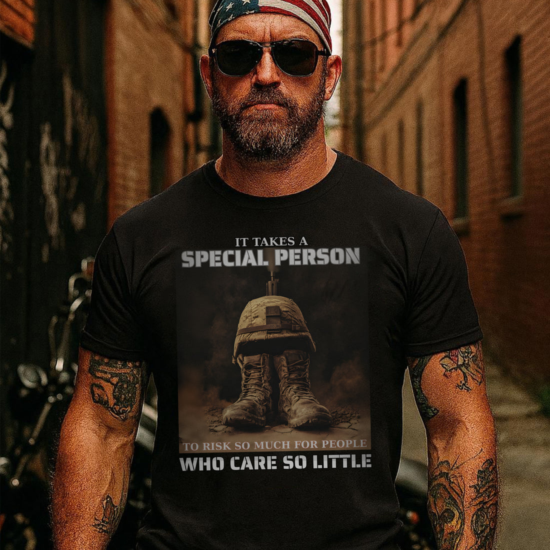 It Takes a Special Person to Risk So Much for People Who Care So Little US Military Veteran T-Shirt