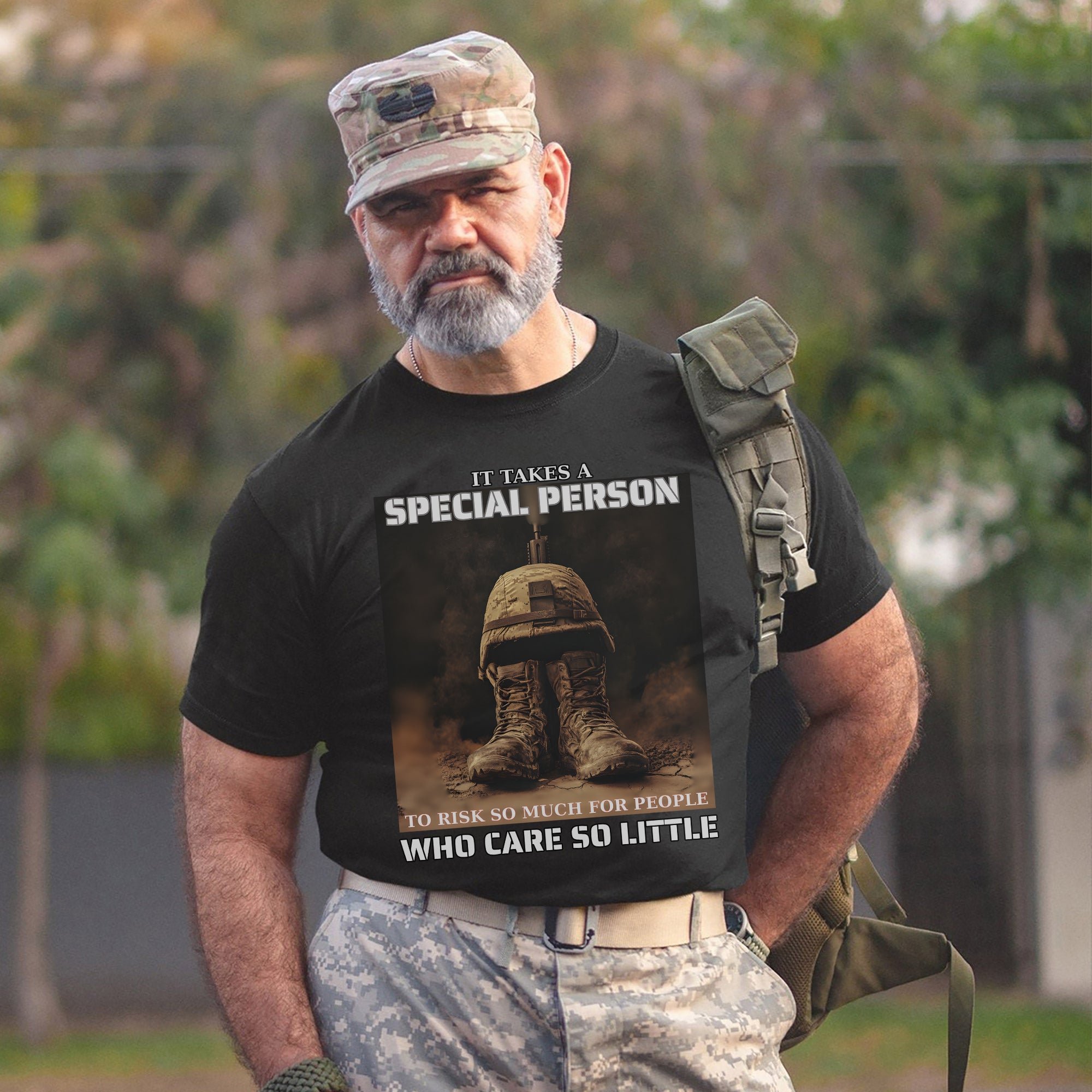 It Takes a Special Person to Risk So Much for People Who Care So Little US Military Veteran T-Shirt